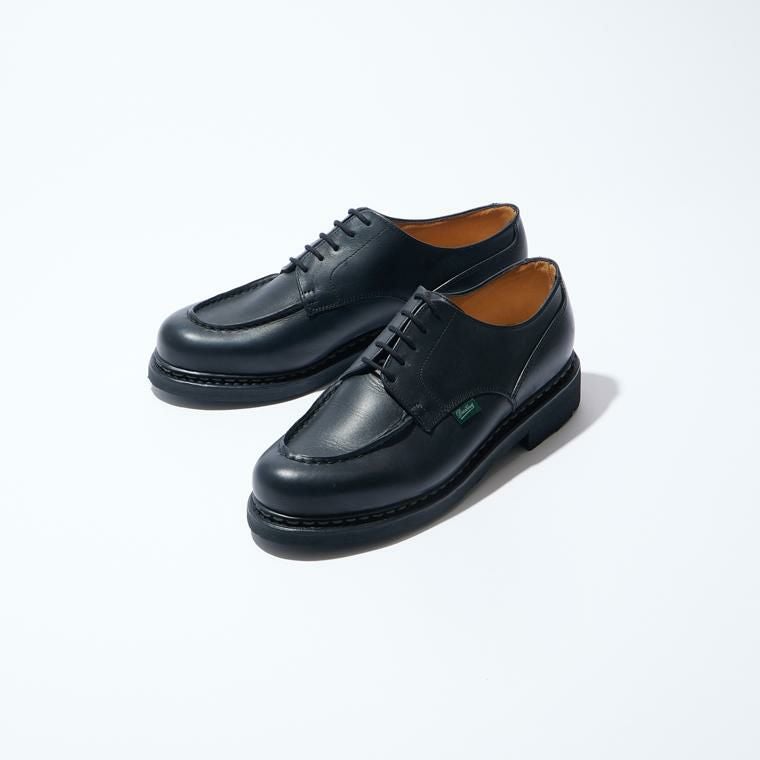 【美品】Paraboot CHAMBORD / NOIR パラブーツ シャンボード / ノワール ブラック黒 箱有り パラブーツ シャンボード コードバン ブラック （Paraboot CHAMBORD