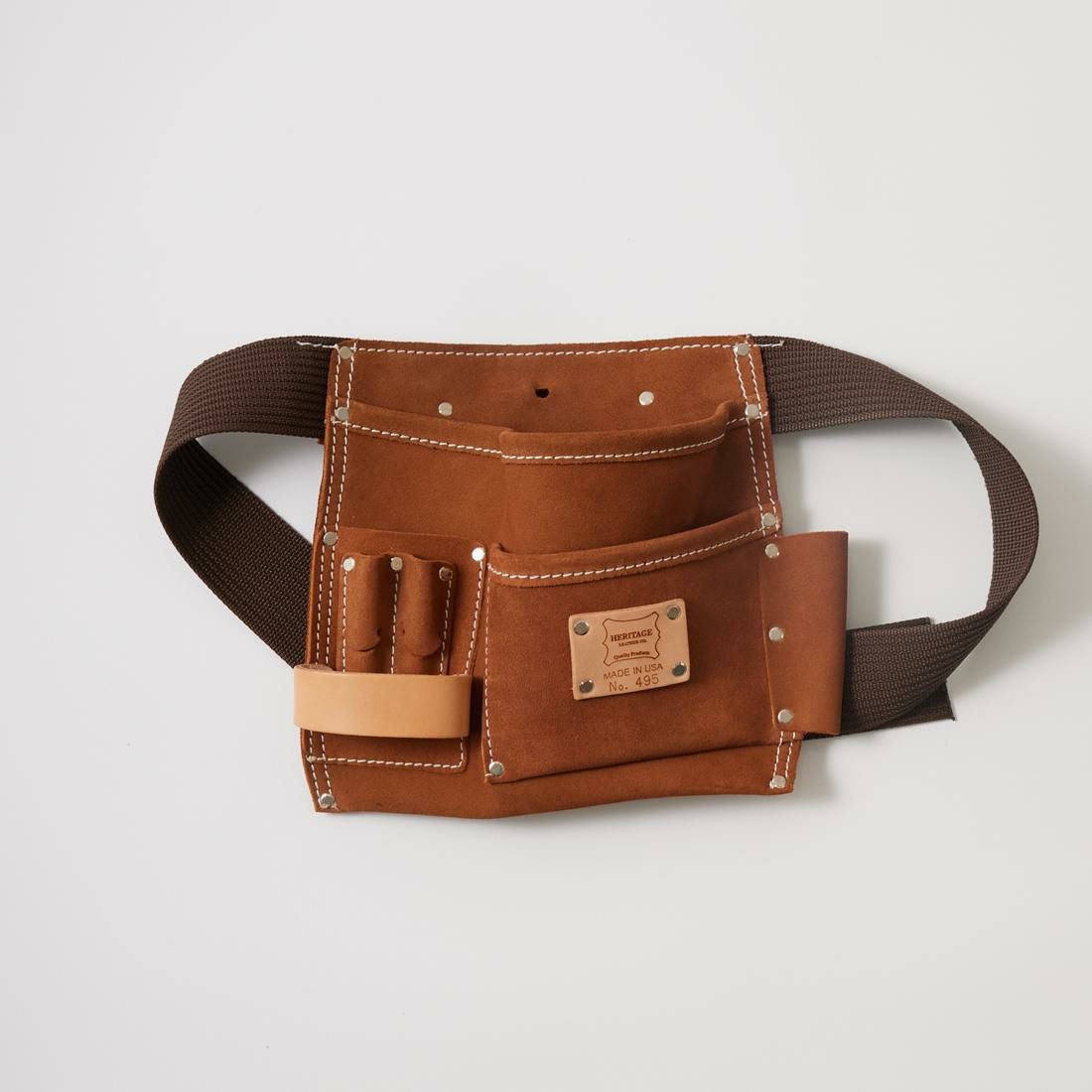 HERITAGE LEATHER (ヘリテイジレザー) 5POCKET SUEDE NAIL AND TOOL