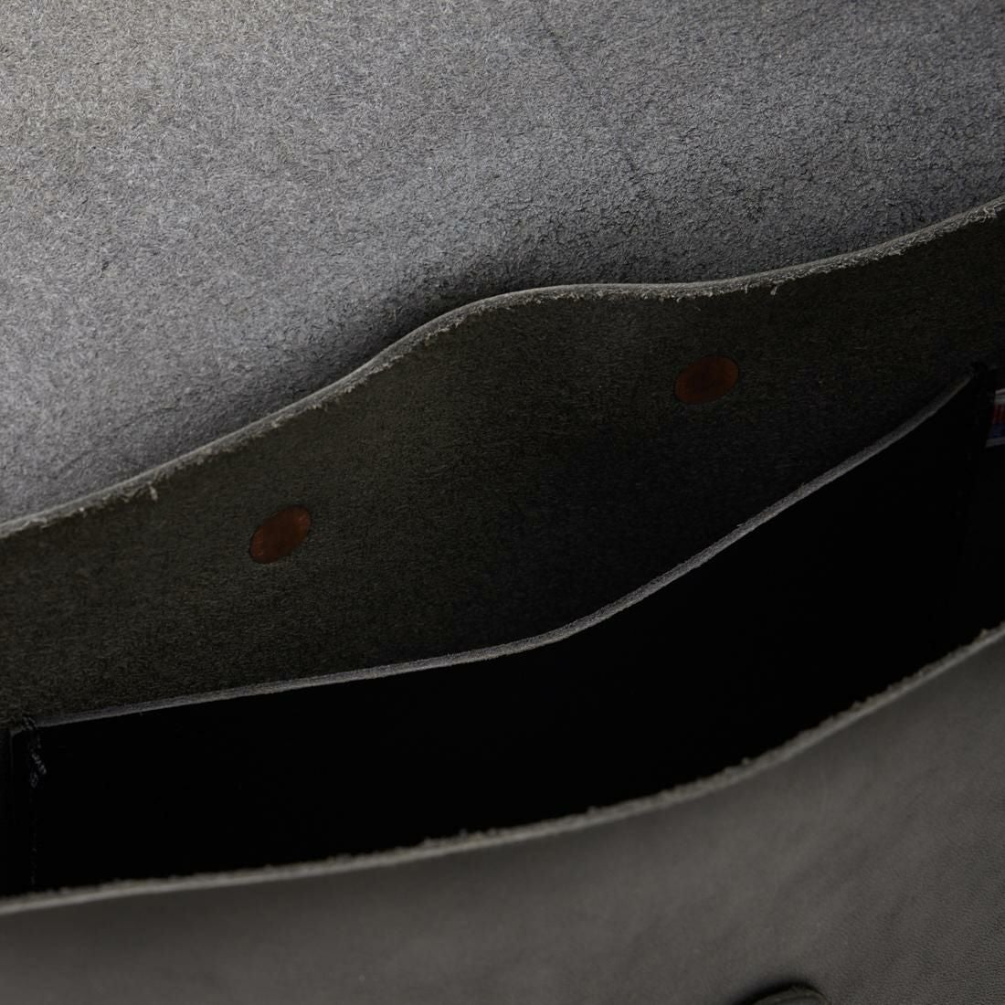 HERITAGE LEATHER (ヘリテイジレザー) LEATHER MINI SHOULDER - BLACK