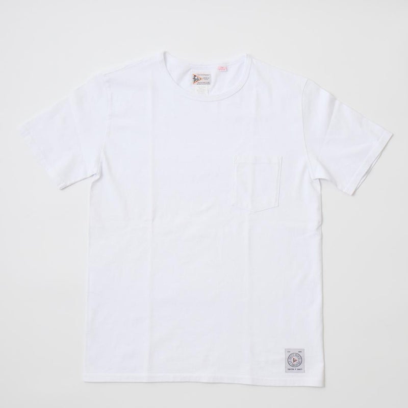 フェルコのアメリカ製ポケットＴシャツ、カラーはホワイト