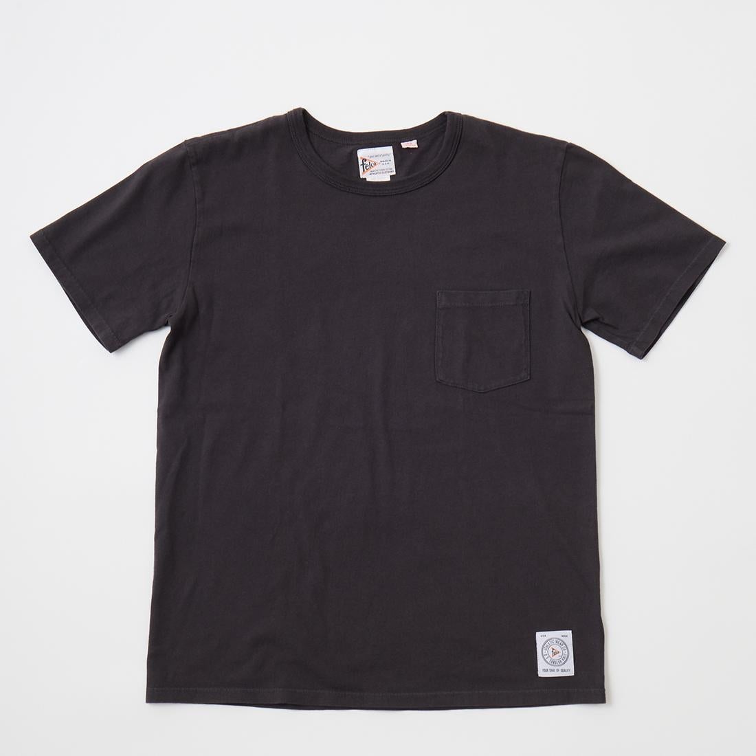 フェルコのアメリカ製ポケットＴシャツ、カラーはブラック
