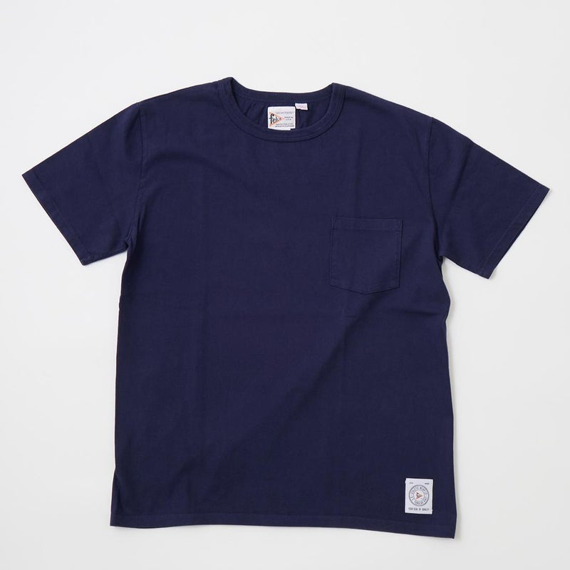 フェルコのアメリカ製ポケットＴシャツ、カラーはネイビー
