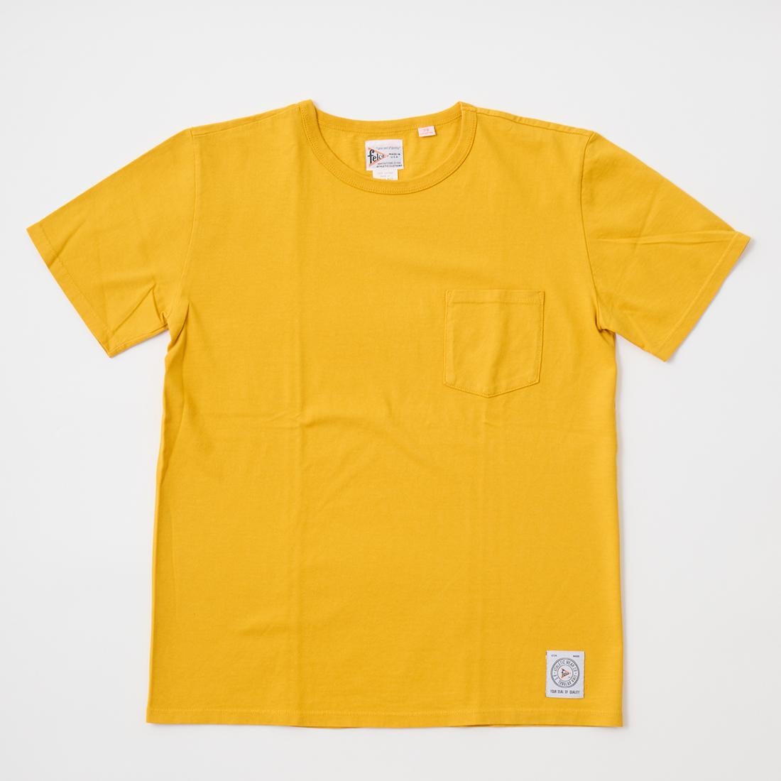 フェルコのアメリカ製ポケットＴシャツ、カラーはマスタード