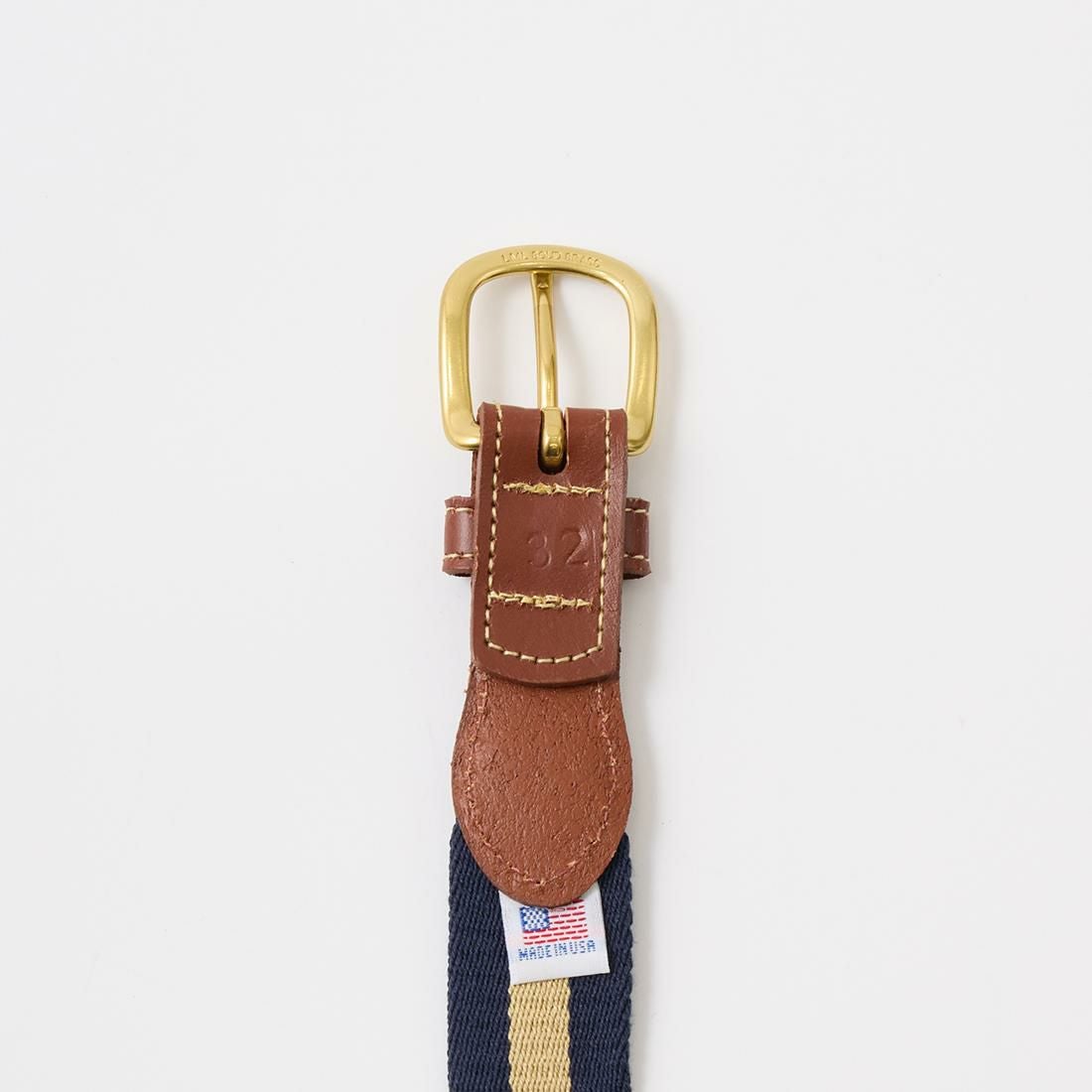 グリーム　クラフトマンベルト32レザー ベルト 茶色 LEATHERMAN BELT (レザーマンベルト) キャンバス×レザーベルト メンズ
