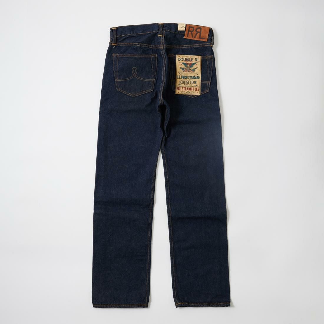 【価格交渉可・レア】ダブルRL デニム ジーンズ ジャパンウーブン RRL / ダブルアールエル LOW STRAIGHT DENIM PANTS JAPAN WOVEN