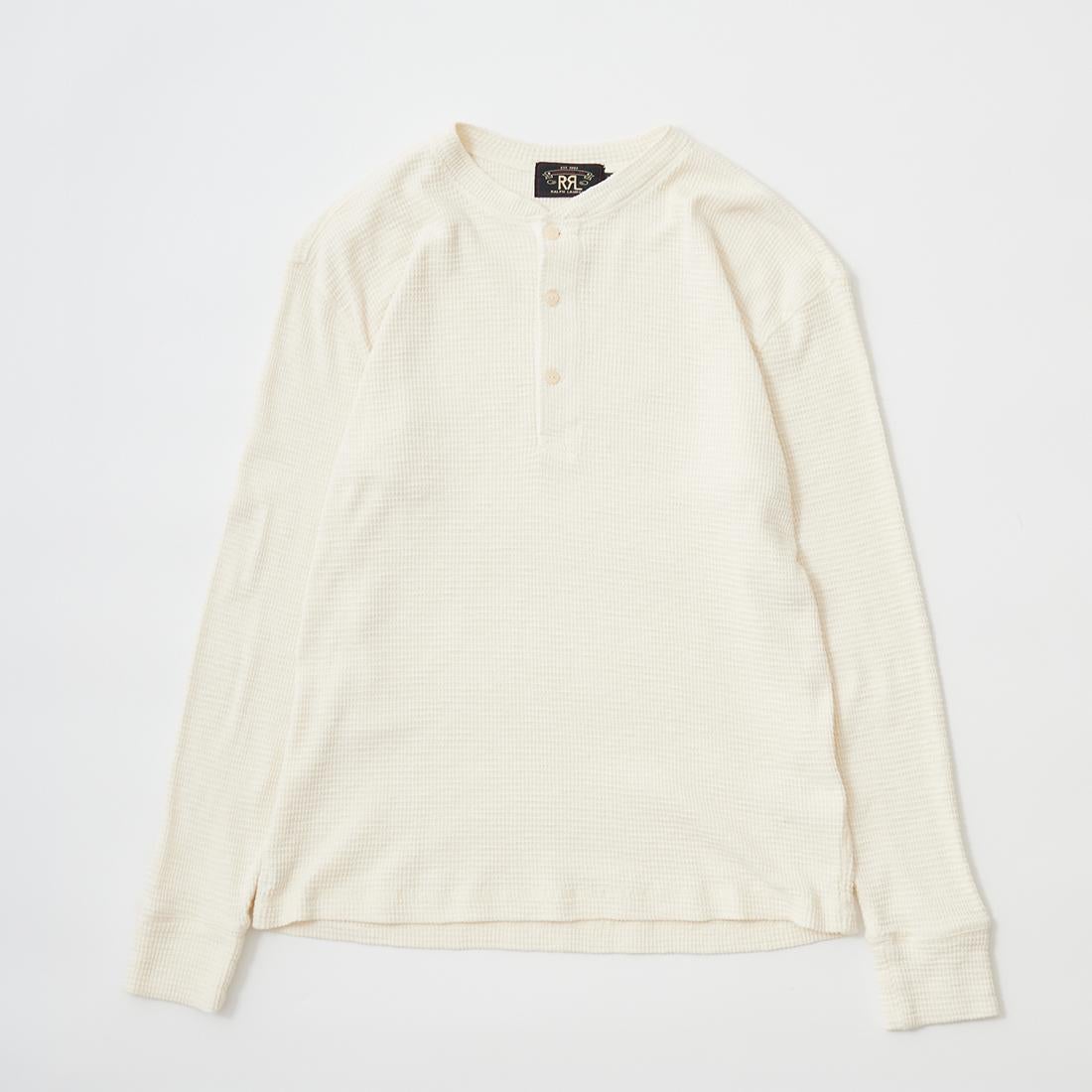 RRL(ﾀﾞﾌﾞﾙｱｰﾙｴﾙ)のワッフル素材を使用したヘンリーネックのカットソー