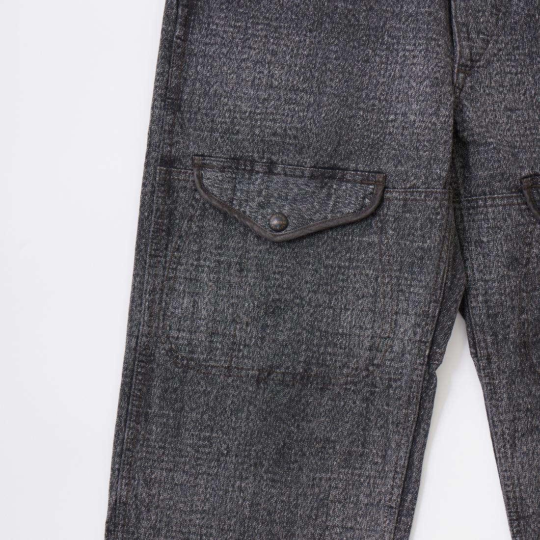 RRL(ﾀﾞﾌﾞﾙｱｰﾙｴﾙ)のコットン素材のワークパンツのボタンフライ
