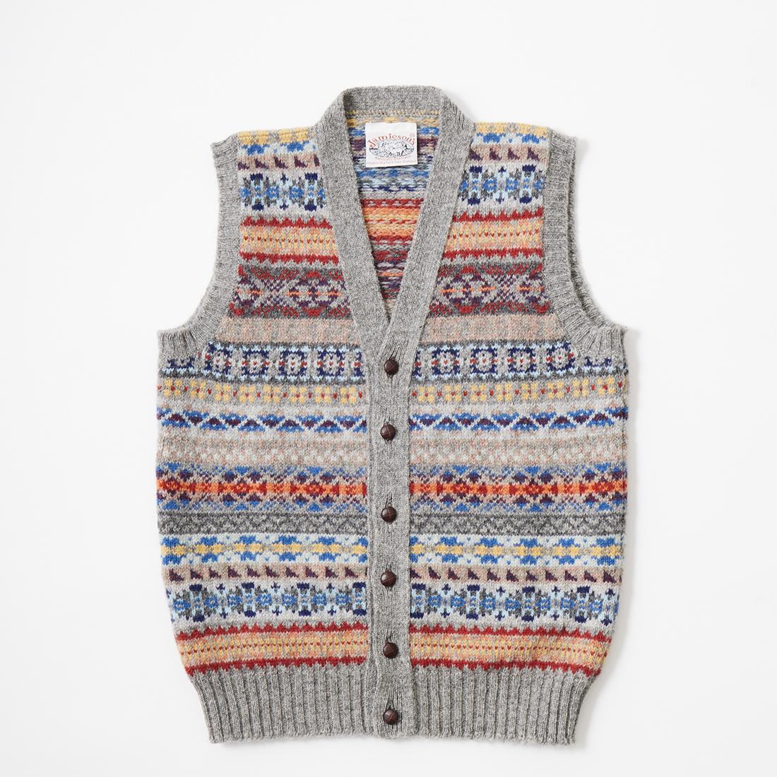 JAMIESON'S (ジャミーソンズ) AOFI VEE NECK WAISTCOAT - 748A_15 V