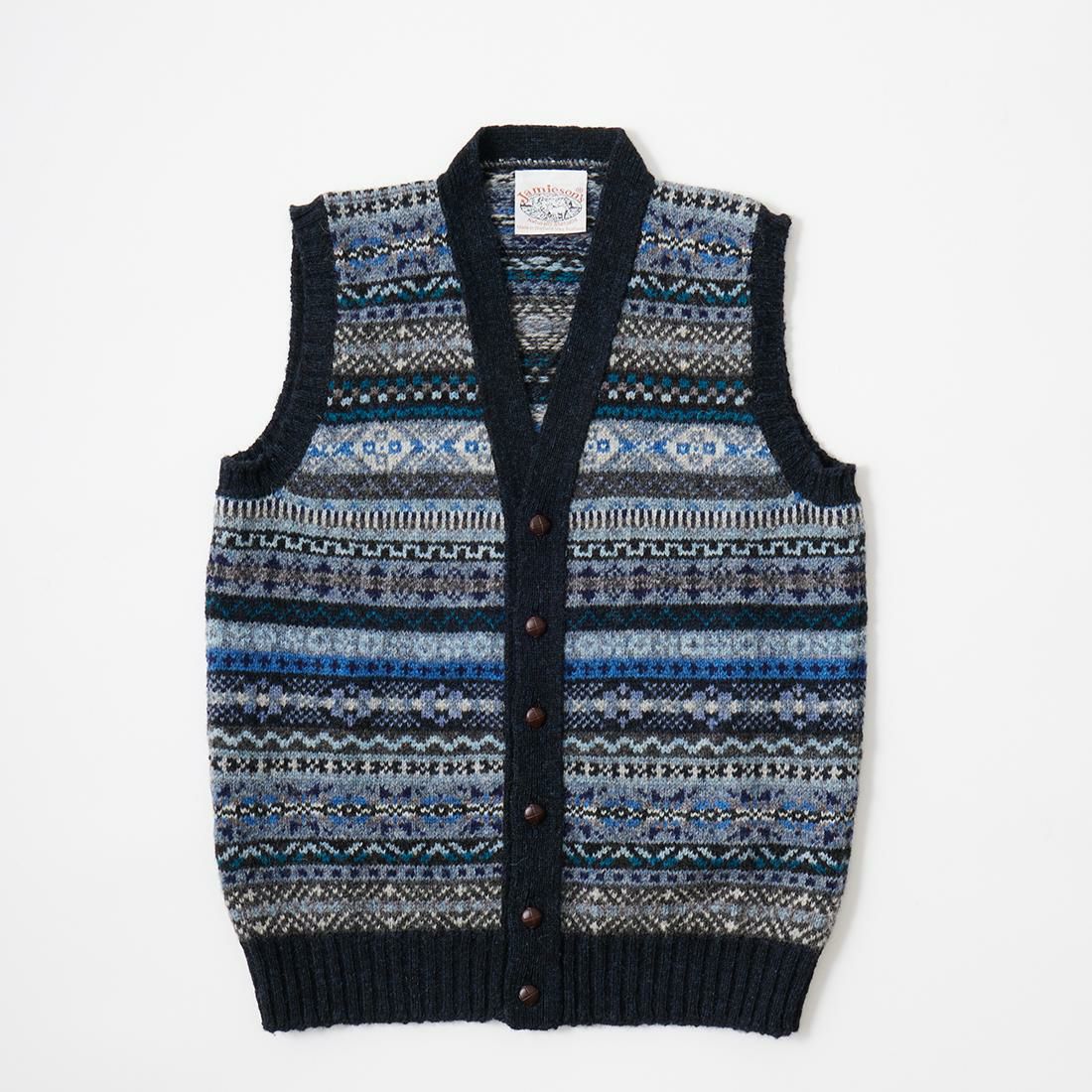 JAMIESON'S (ジャミーソンズ) AOFI VEE NECK WAISTCOAT - 748A_15 V