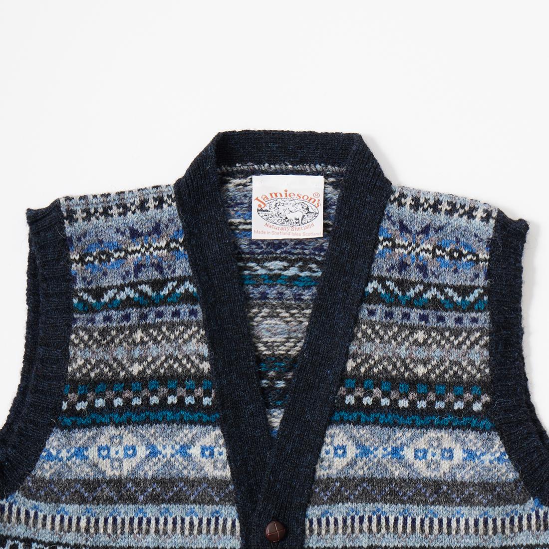JAMIESON'S (ジャミーソンズ) AOFI VEE NECK WAISTCOAT - 748A_15 V