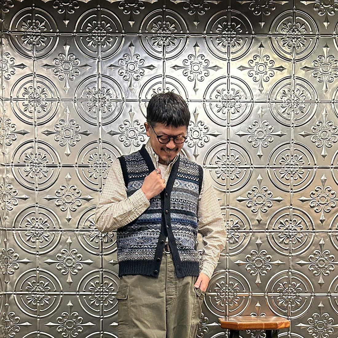 JAMIESON'S (ジャミーソンズ) AOFI VEE NECK WAISTCOAT - 748A_15 V