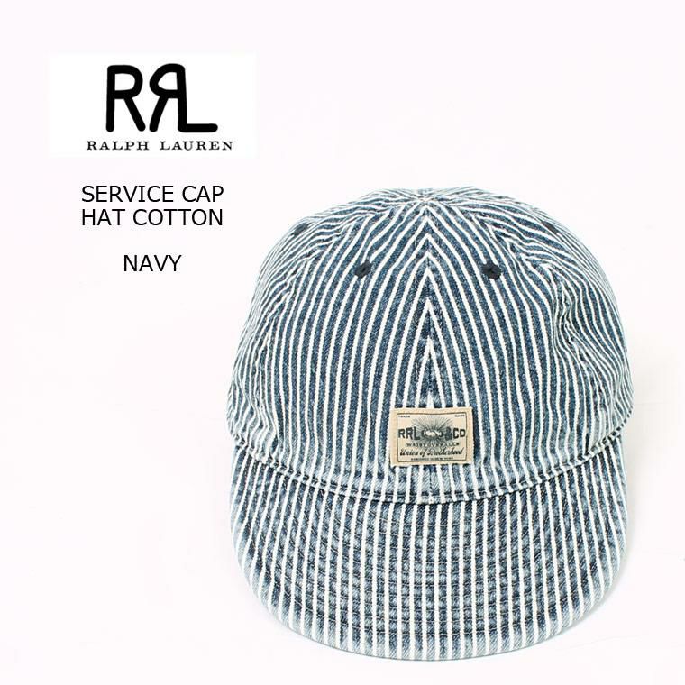 2023年春に新しく入荷したRRL(ﾀﾞﾌﾞﾙｱｰﾙｴﾙ)のヒッコリーストライプのサービスキャップ
