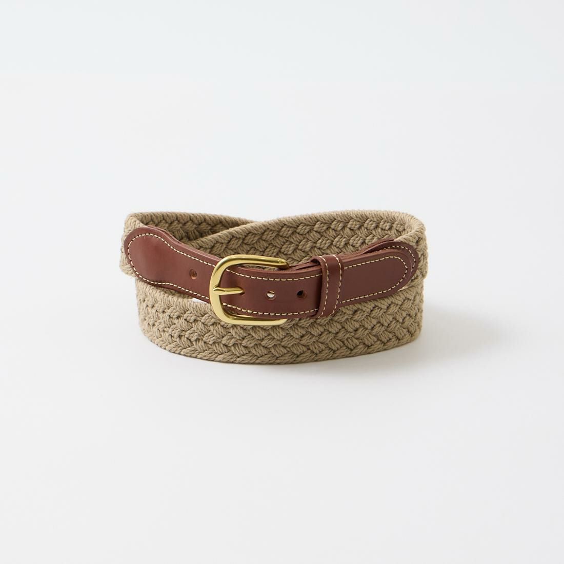 グリーム　クラフトマンベルト32レザー ベルト 茶色 LEATHERMAN BELT (レザーマンベルト) コットンキャンバス×レザー