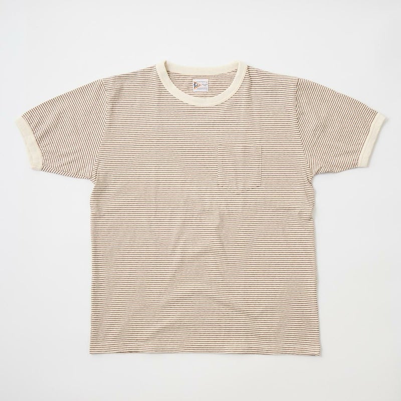 FELCO フェルコ,リンガーネック ナローストライプ ポケットTシャツ 日本製  アメカジ メンズファッション,通販 通信販売