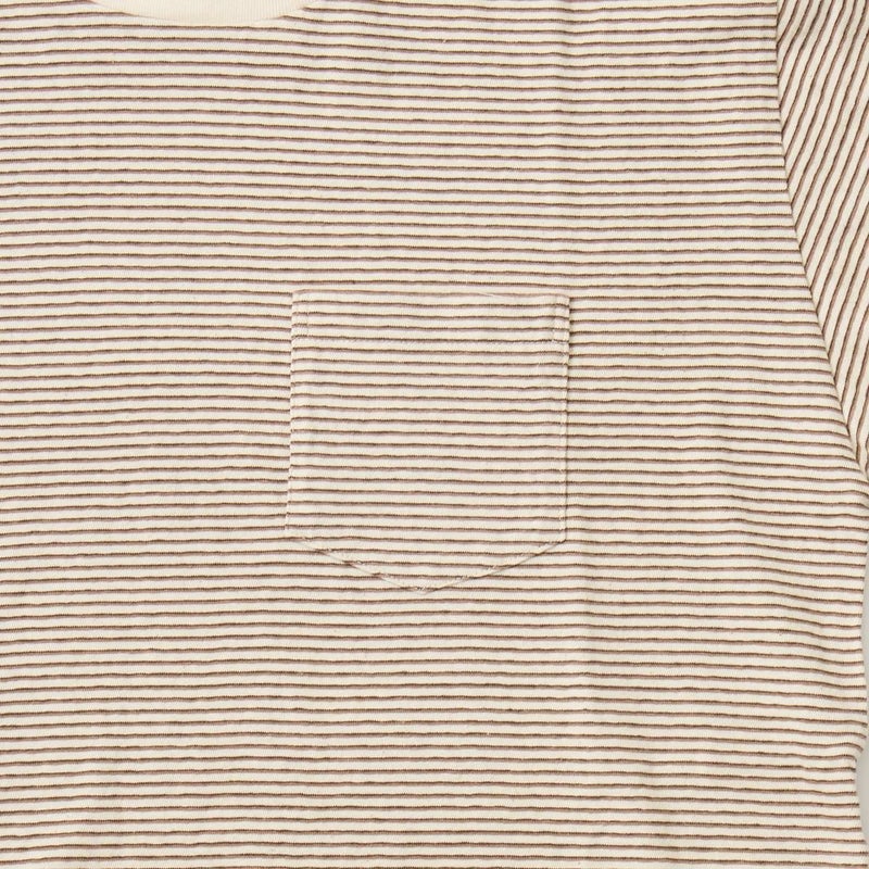 FELCO フェルコ,モックネック ナローストライプ ポケットTシャツ 日本製  アメカジ メンズファッション,通販 通信販売