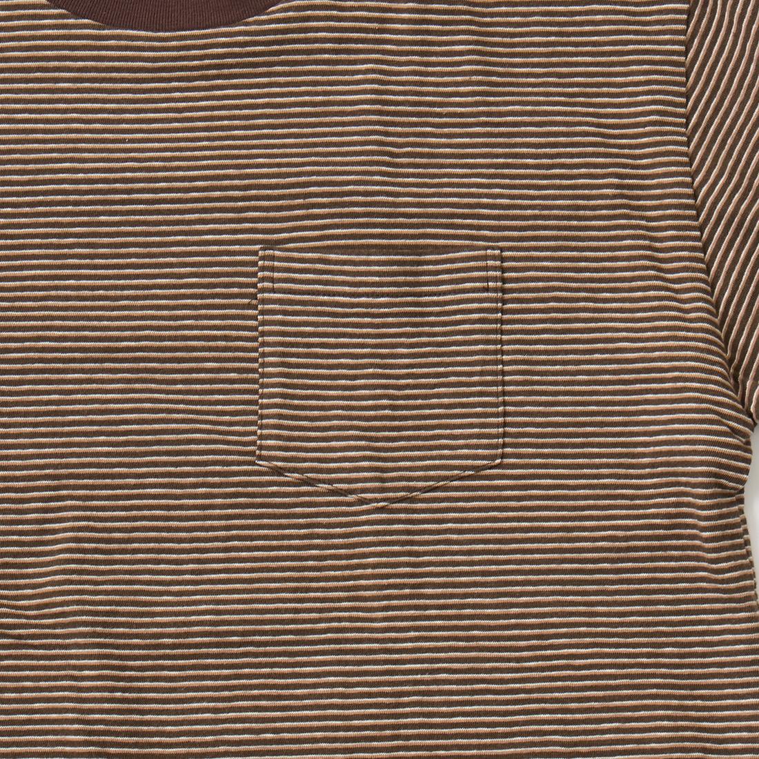 FELCO フェルコ,モックネック ナローストライプ ポケットTシャツ 日本製  アメカジ メンズファッション,通販 通信販売