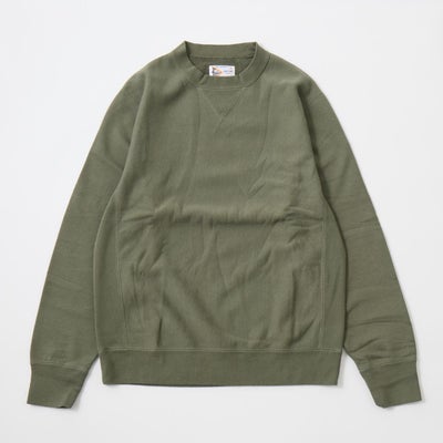 FELCO (フェルコ) L/S INVERSE WEAVE V GUSSET SWEAT 12oz LT WEIGHT 