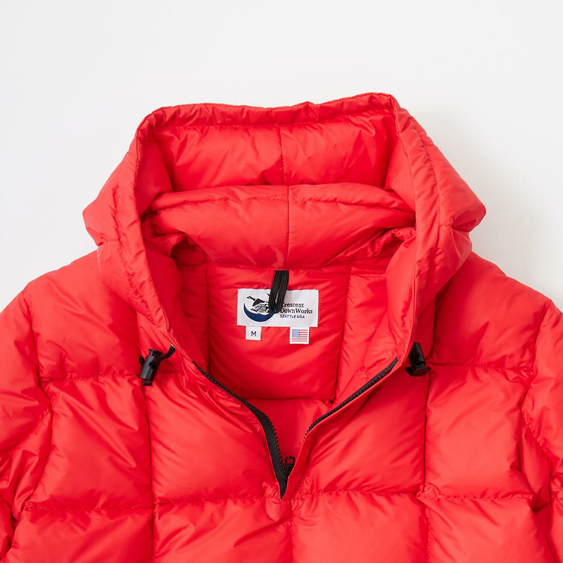 クレセントダウンワークス　ダウンジャケット　赤　ゴアテックス　L Crescent Down Works クレセントダウンワークス CLASSICO DOWN PARKA