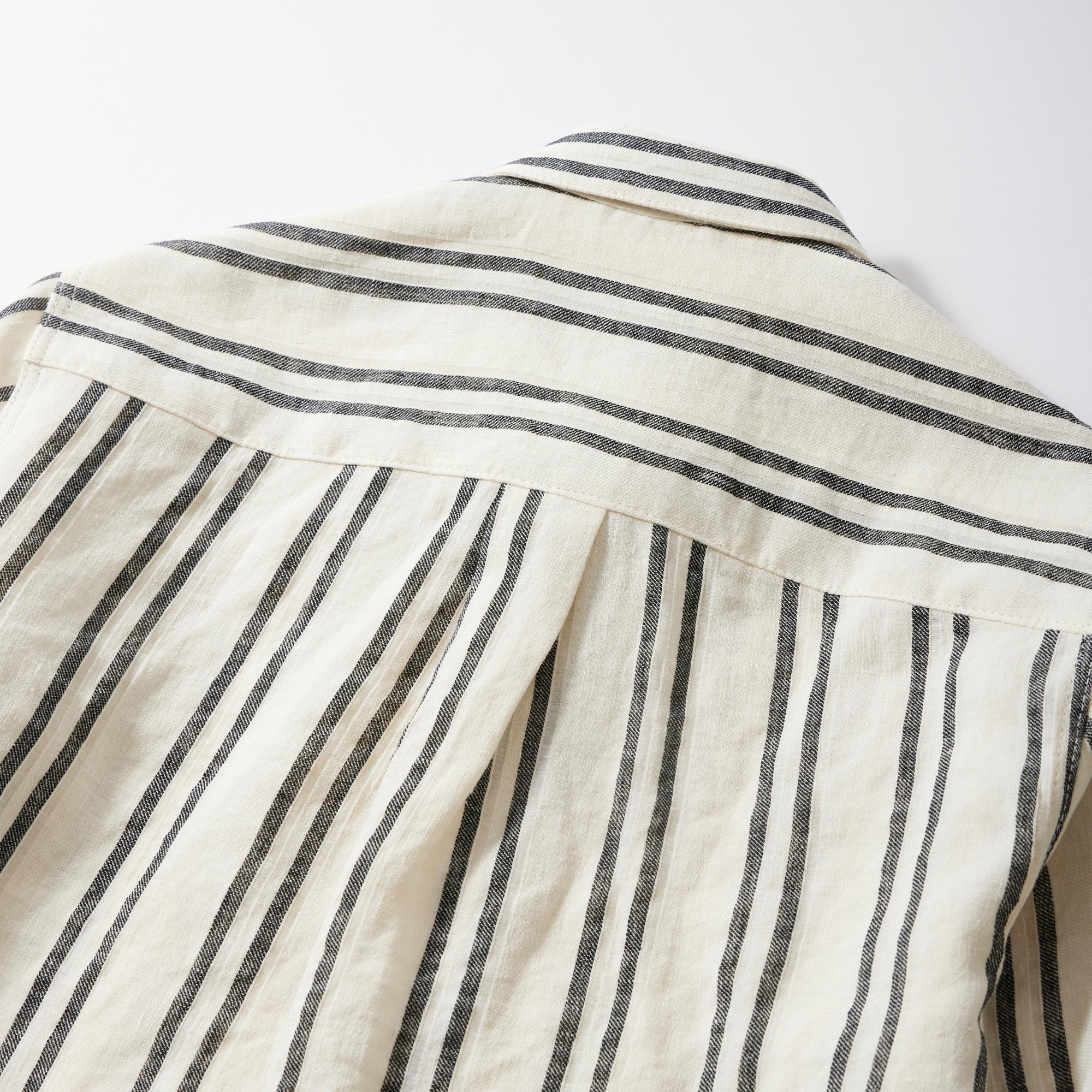 【SAND】East Harbour Surplus / 別注 HADLEY ストライプ シャツジャケット East Harbour Surplus (イーストハーバーサープラス) メンズ シャツ