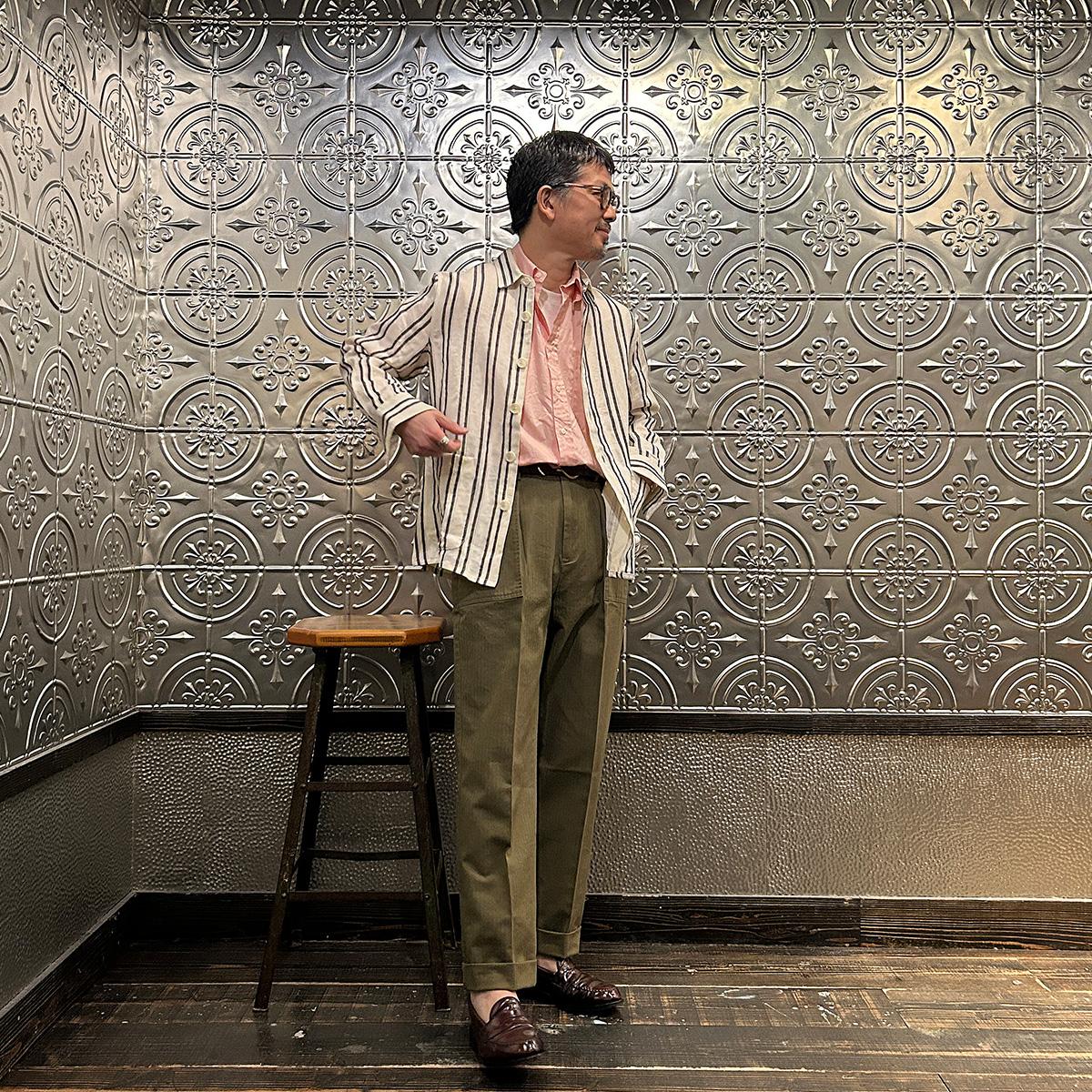 イタリア製 East Harbour Surplus フランネル ワークシャツ East Harbour Surplus (イーストハーバーサープラス) メンズ シャツ