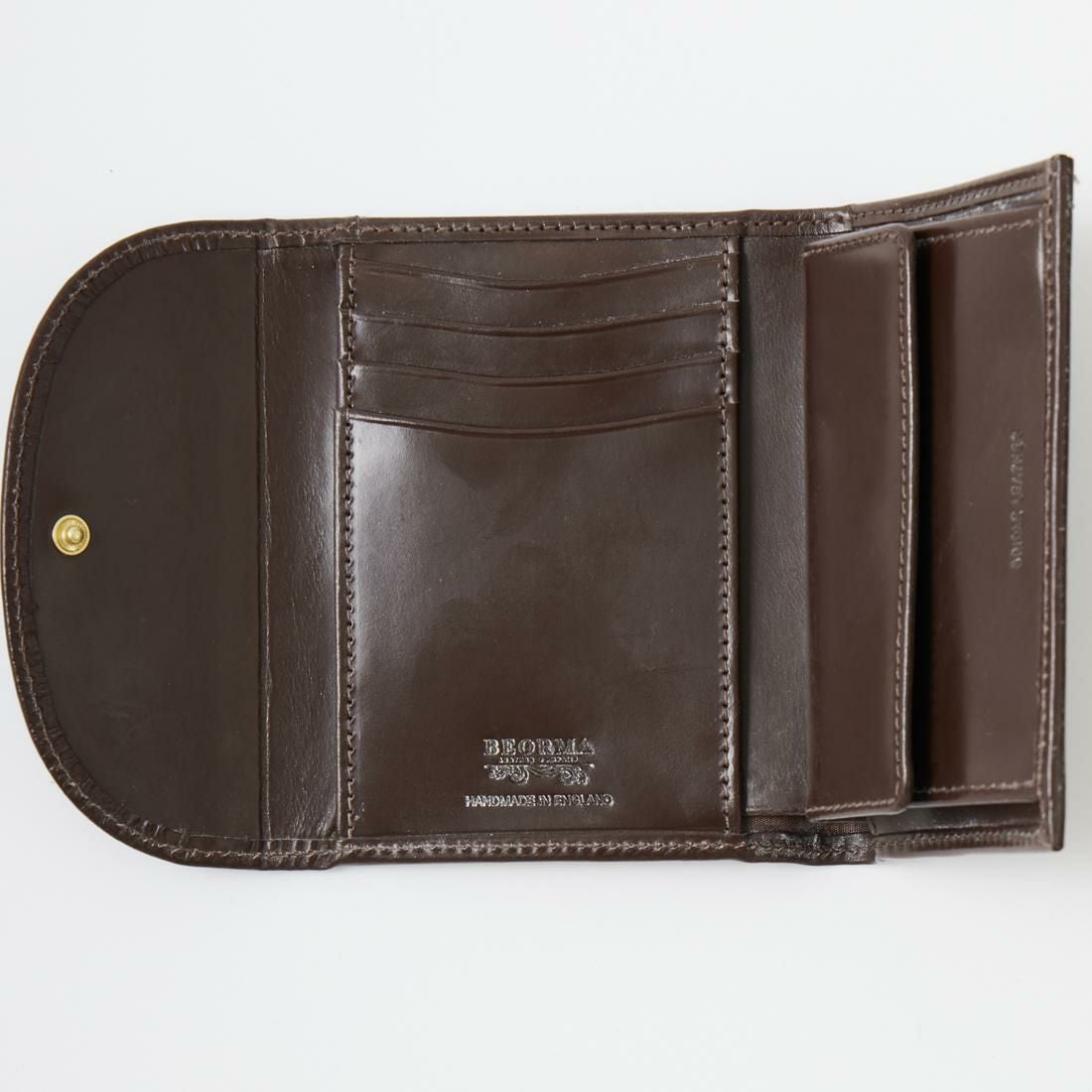 BEORMA ブライドルレザー 二つ折り財布 英国製 ブラウン 美品 BEORMA LEATHER COMPANY ベオーマレザーカンパニー ブライドルレザー