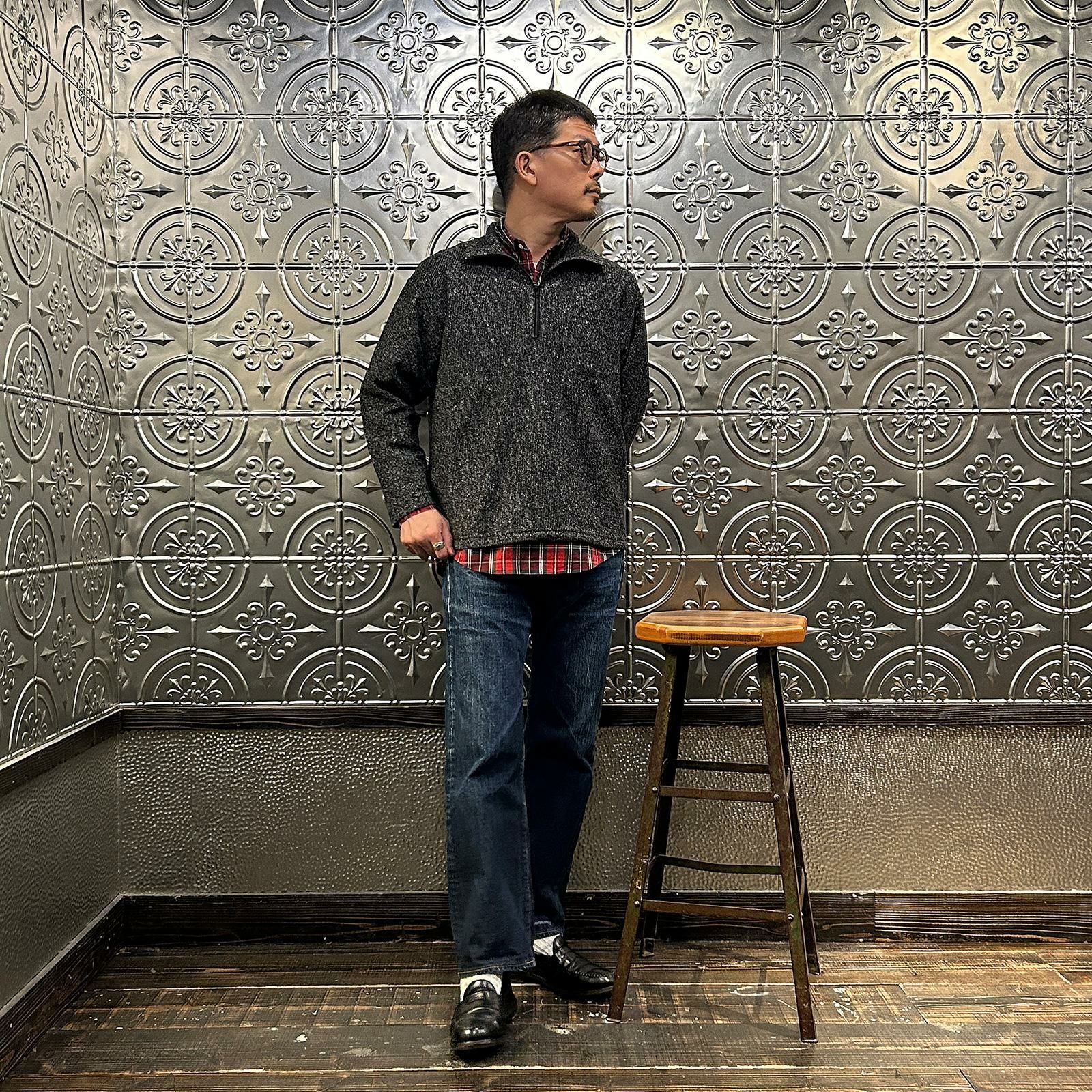 ENGINEERED GARMENTS (エンジニアドガーメンツ) PS097 ZIP MOCK NECK