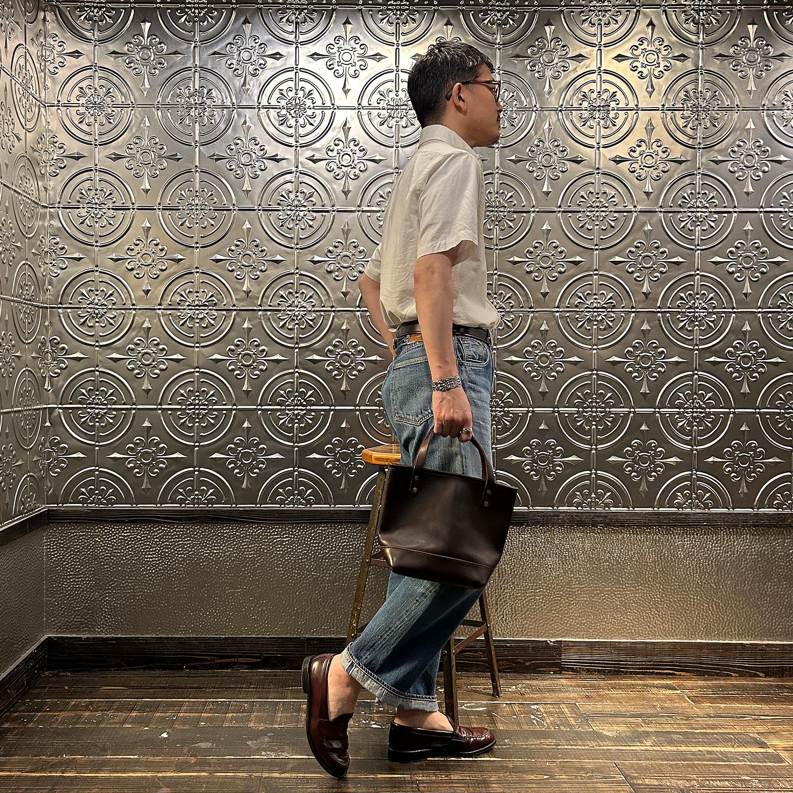 Explorer別注 ヘリテイジレザー スエードレザー ミニトートバッグ HERITAGE LEATHER (ヘリテイジレザー) エクスプローラー別注 レザー