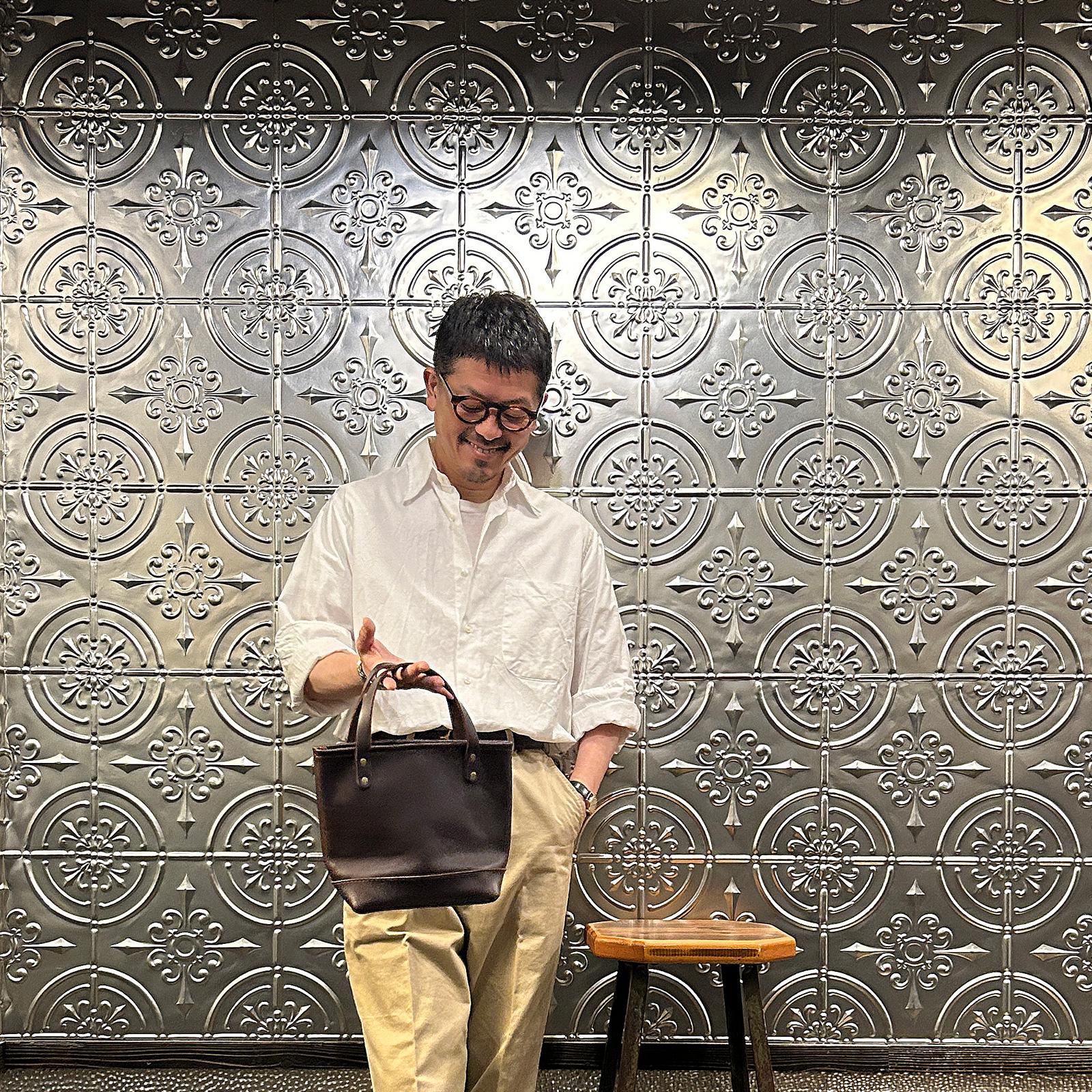 Explorer別注 ヘリテイジレザー スエードレザー ミニトートバッグ HERITAGE LEATHER (ヘリテイジレザー) エクスプローラー別注 レザー
