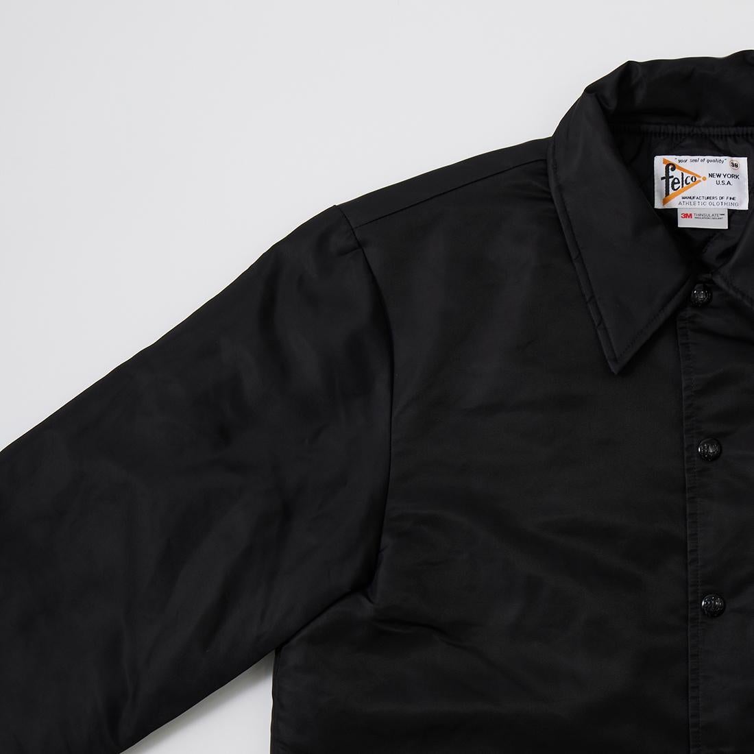 FELCO（USA）シンサレート入りナイロン・プルオーバーベスト！黒！４０（M） FELCO (フェルコ) メンズ ナイロン コーチジャケット シンサレート