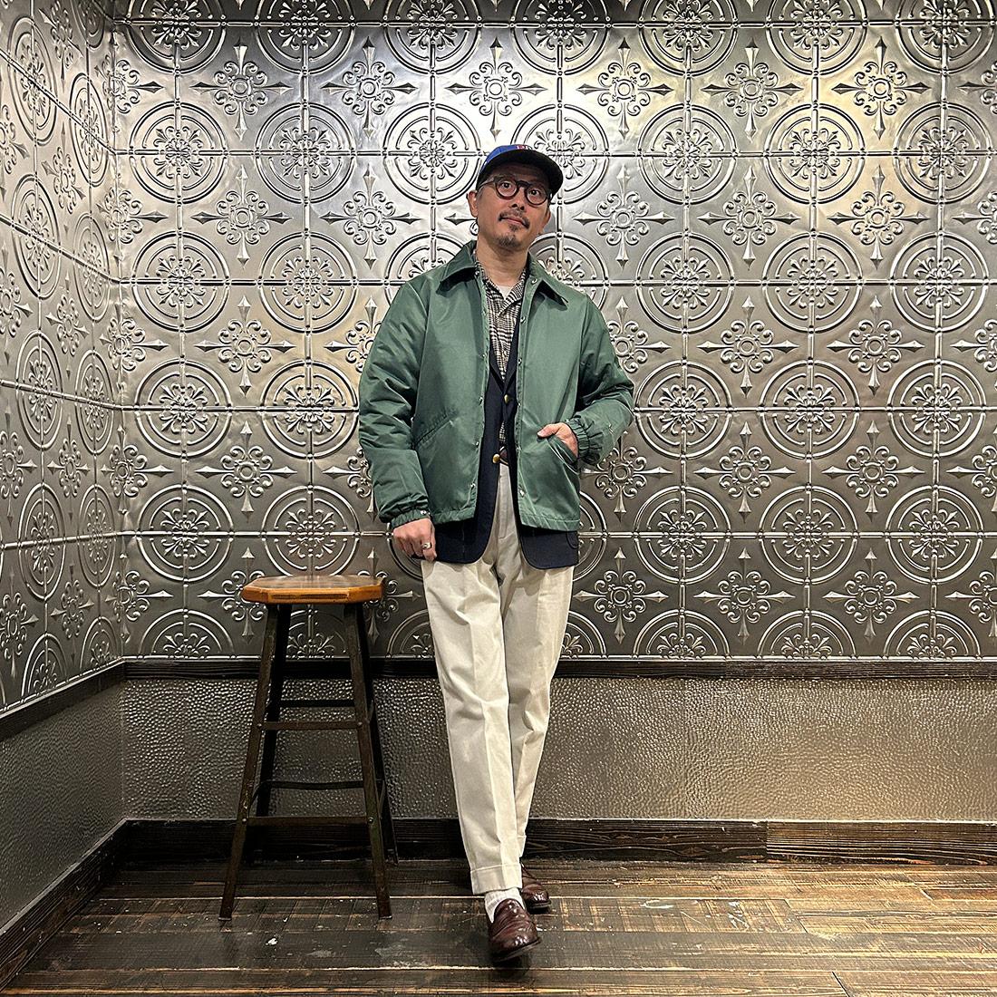 極美品 ALWEL オルウェル ロングトラックジャケット グリーン ALWEL (オルウェル) LONG TRACK JACKET / ロングトラックジャケット