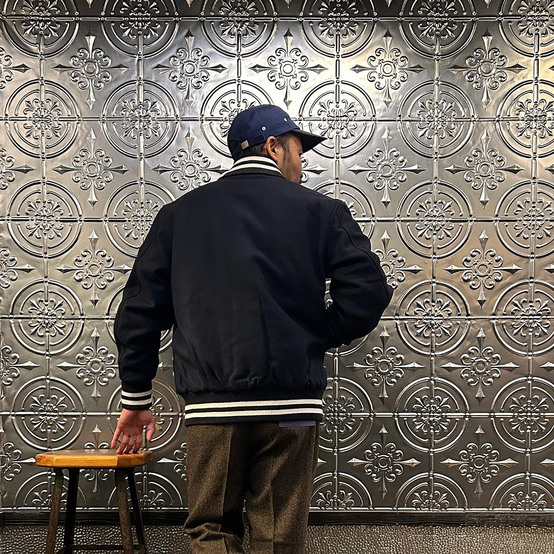 FELCO (フェルコ) ウールメルトン ショールカラー バーシティ