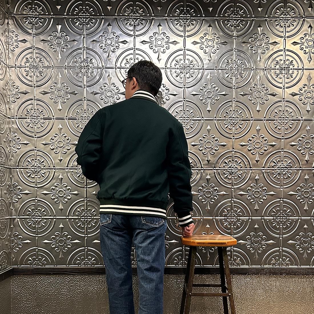 FELCO (フェルコ) ウールメルトン ショールカラー バーシティ