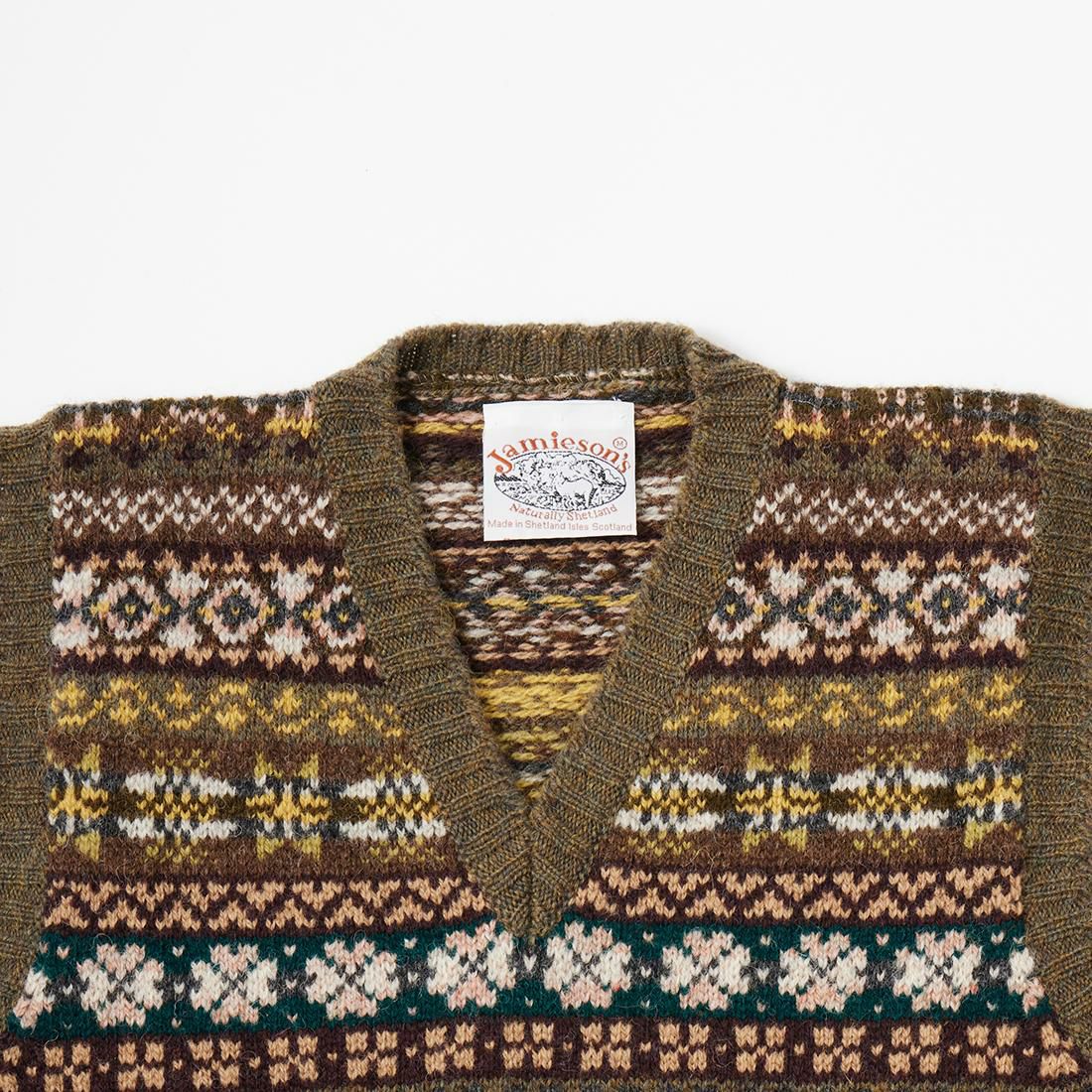 JAMIESON'S (ジャミーソンズ) AOFI VEE NECK SLIPOVER Vネック ベスト