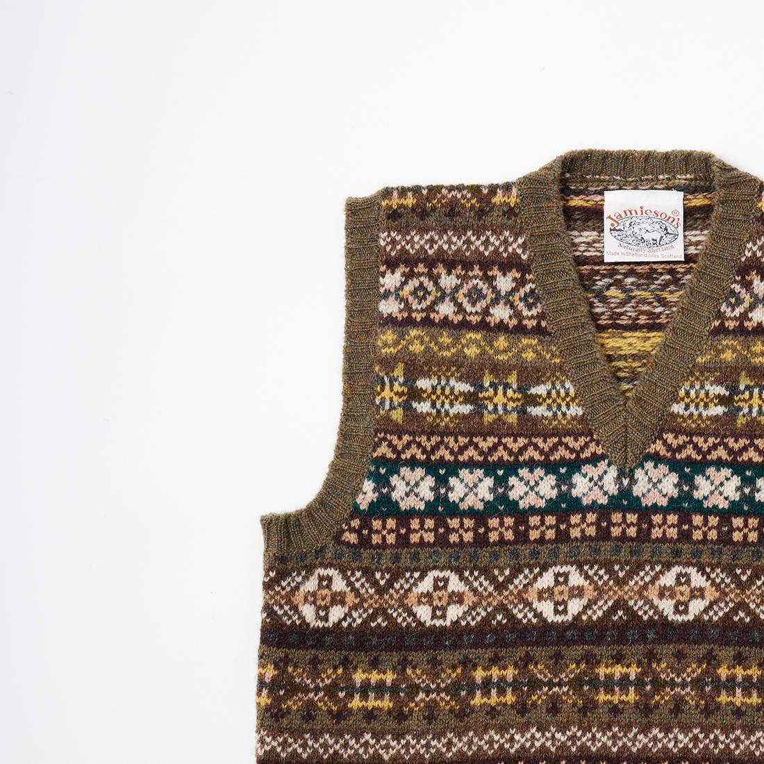 JAMIESON'S (ジャミーソンズ) AOFI VEE NECK SLIPOVER Vネック ベスト