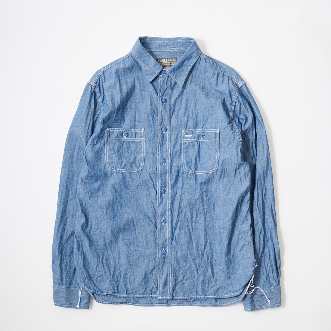 EMPIRE & SONS (エンパイアアンドサンズ) メンズ シャンブレーシャツ