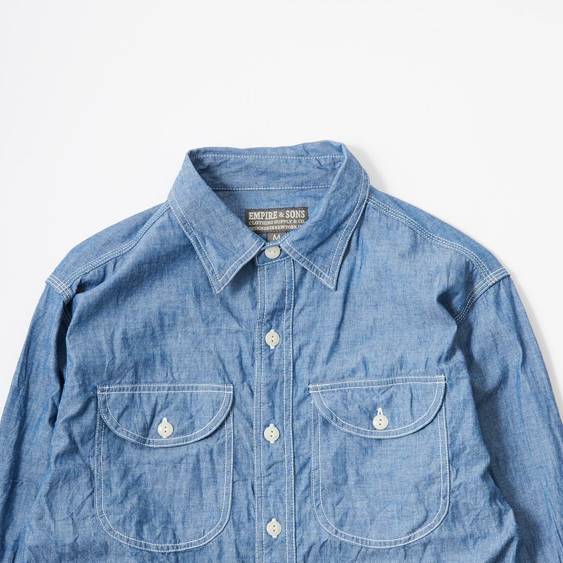 EMPIRE & SONS (エンパイアアンドサンズ) メンズ シャンブレーシャツ