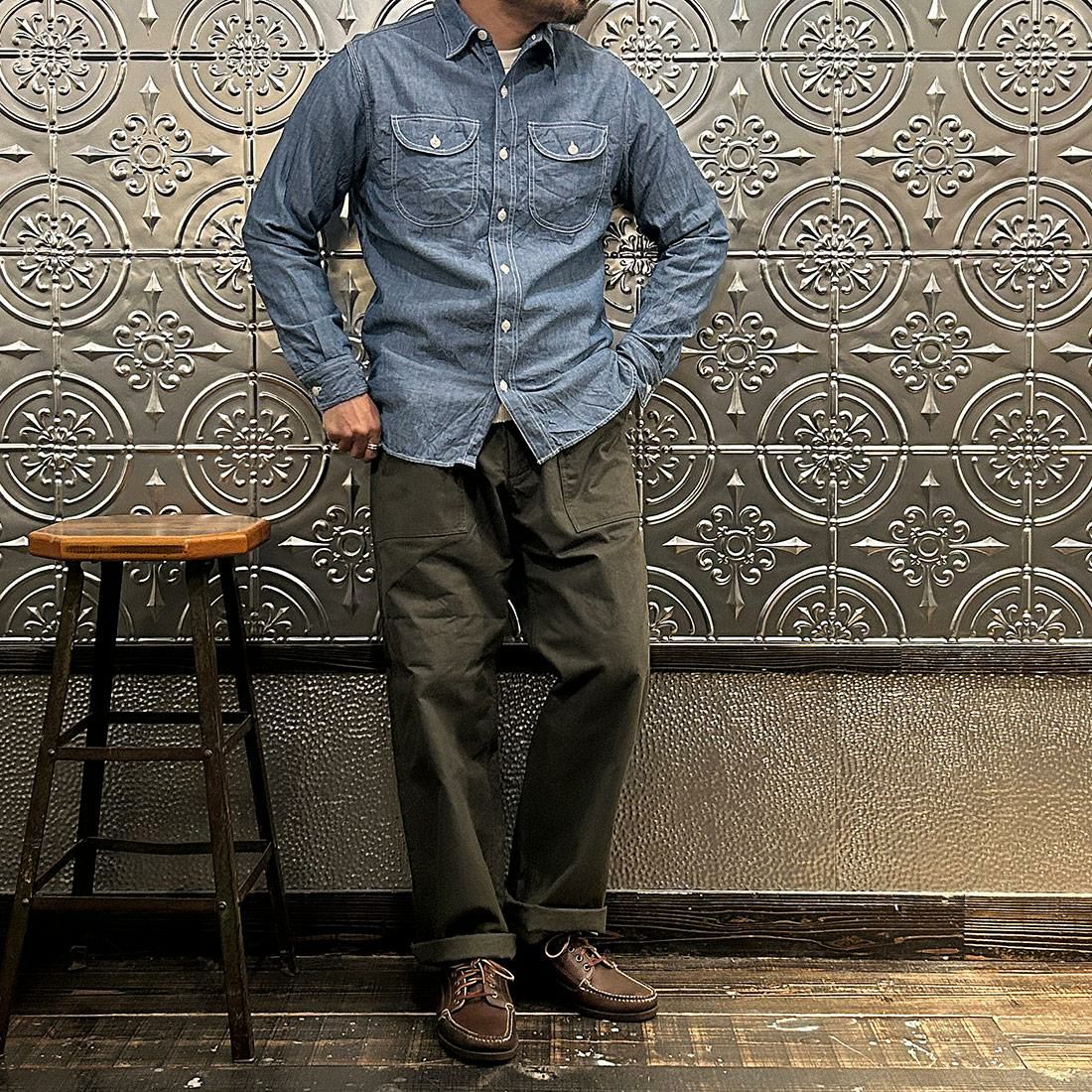 EMPIRE & SONS (エンパイアアンドサンズ) メンズ シャンブレーシャツ
