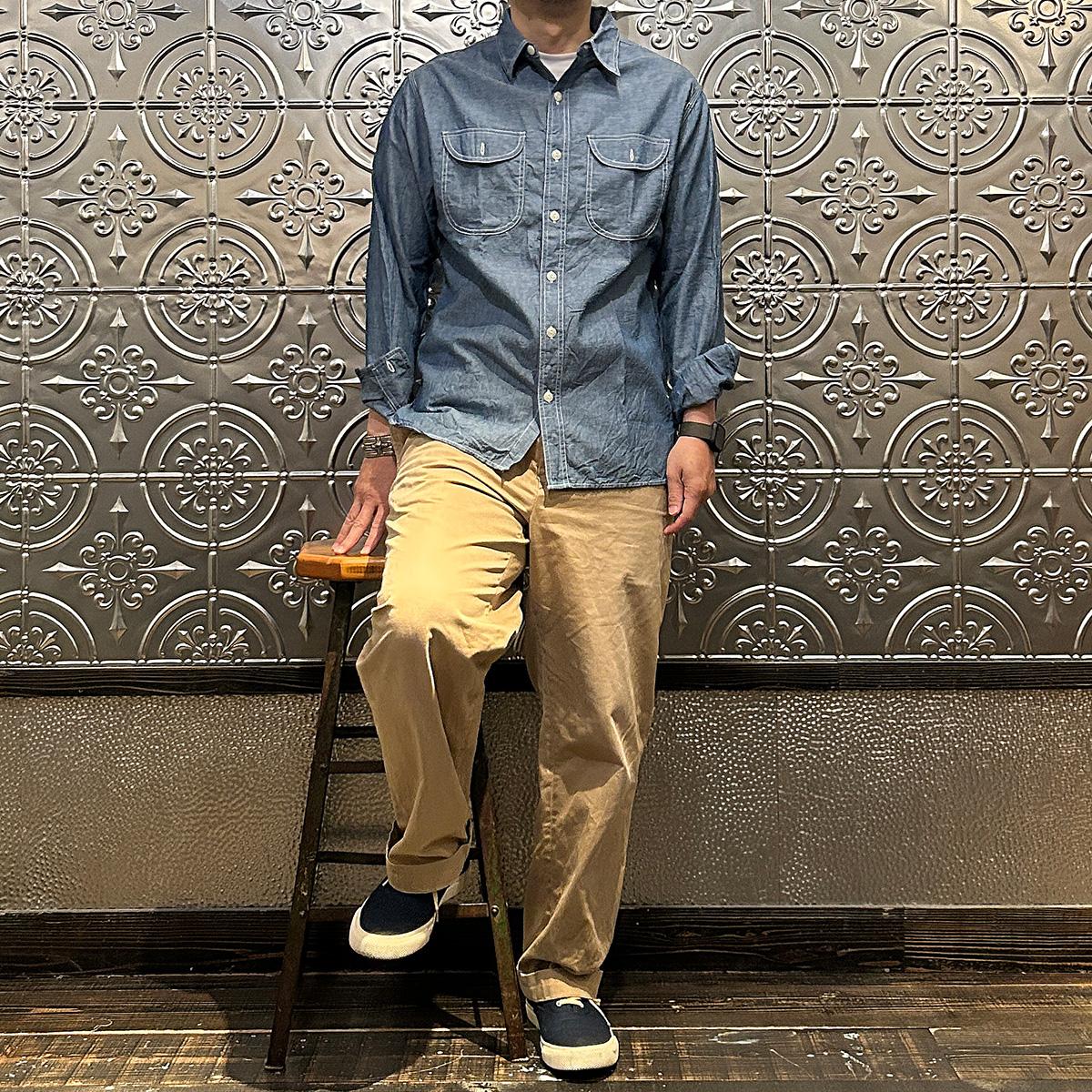 EMPIRE & SONS (エンパイアアンドサンズ) メンズ シャンブレーシャツ