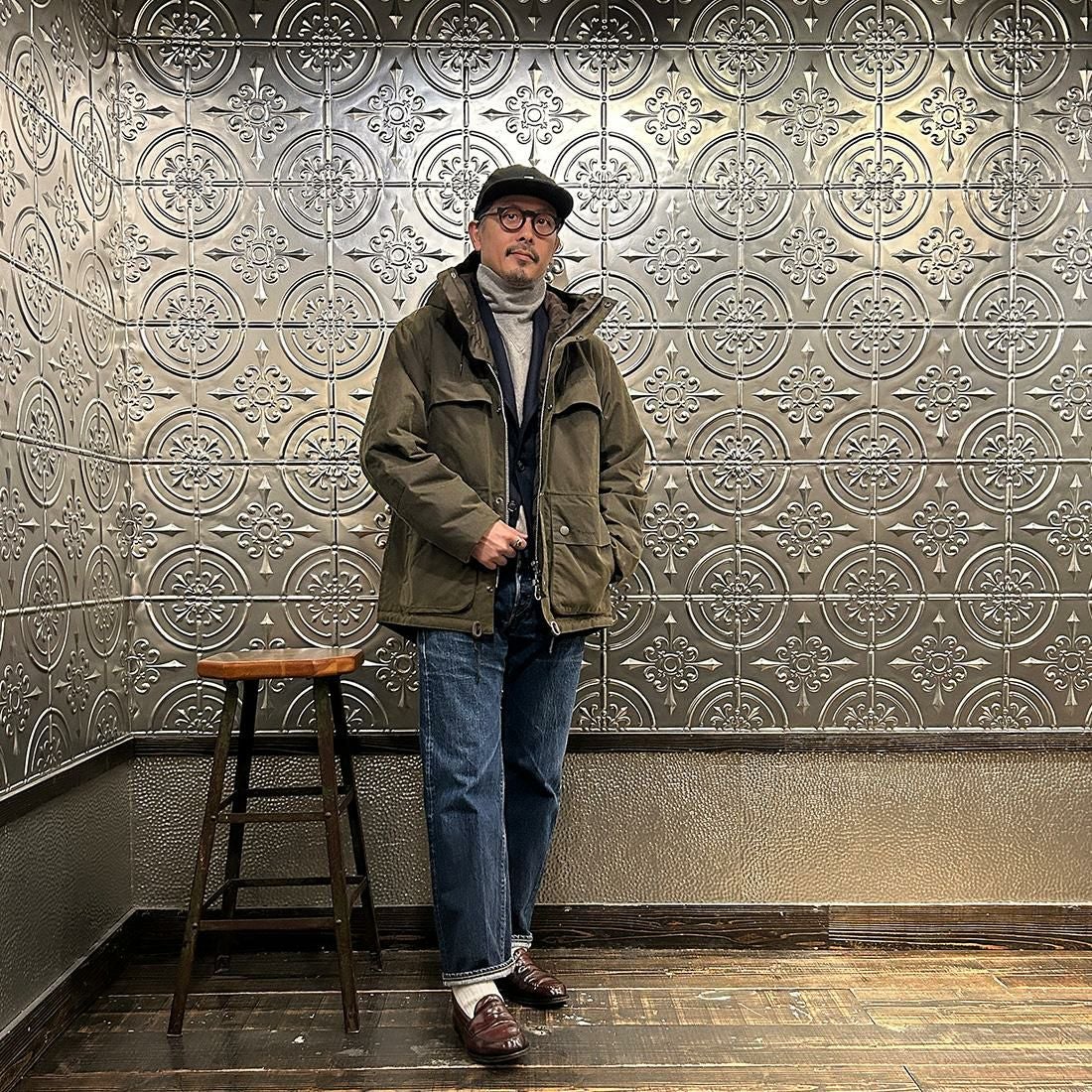 ハ*ス様 Barbour中綿 ダークグリーン ジャンパー 42\