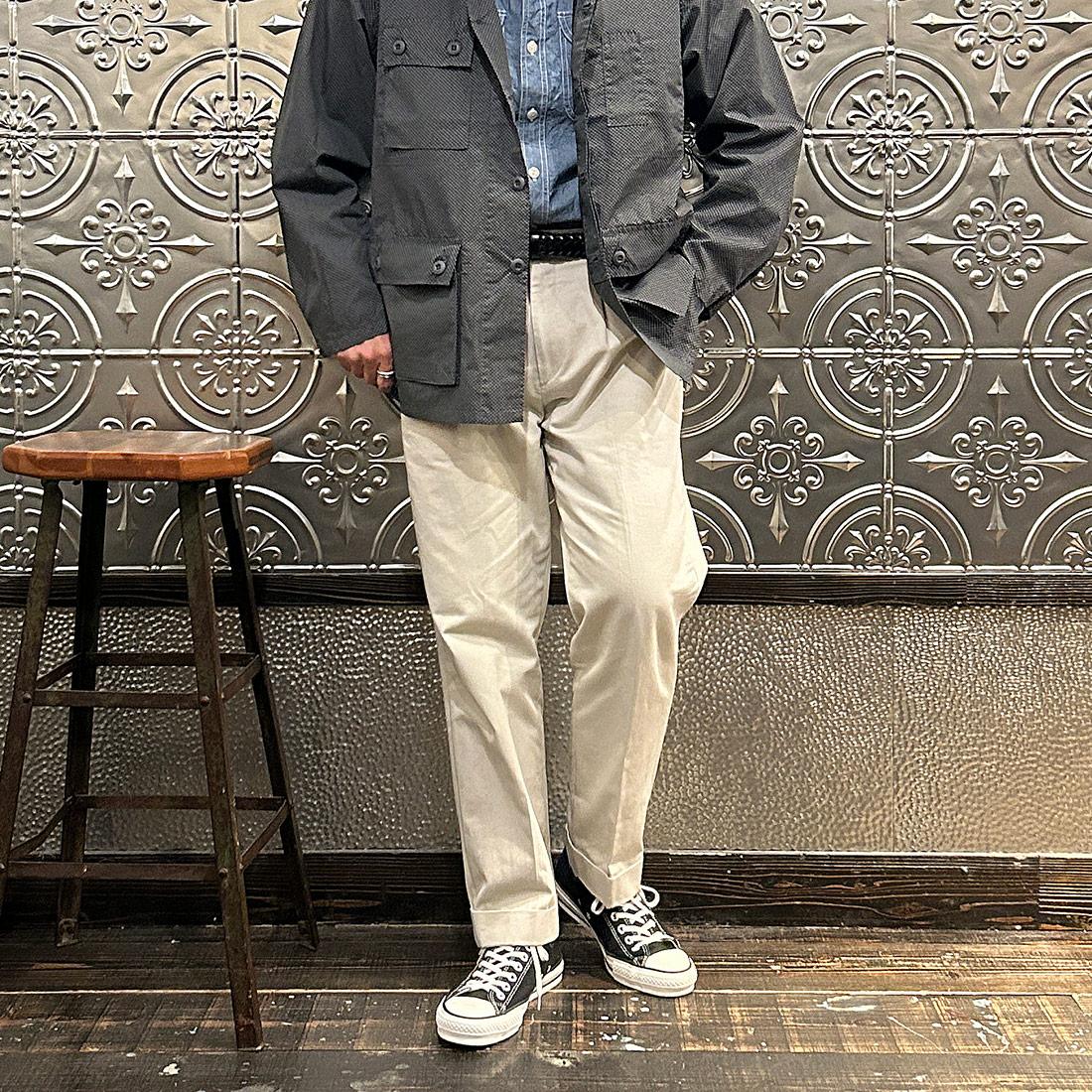 23SSポストオーバーオールズ BDU-R : micro print grey POST OVERALLS (ポストオーバーオールズ) BDU R2 MICRO PRINT BDU