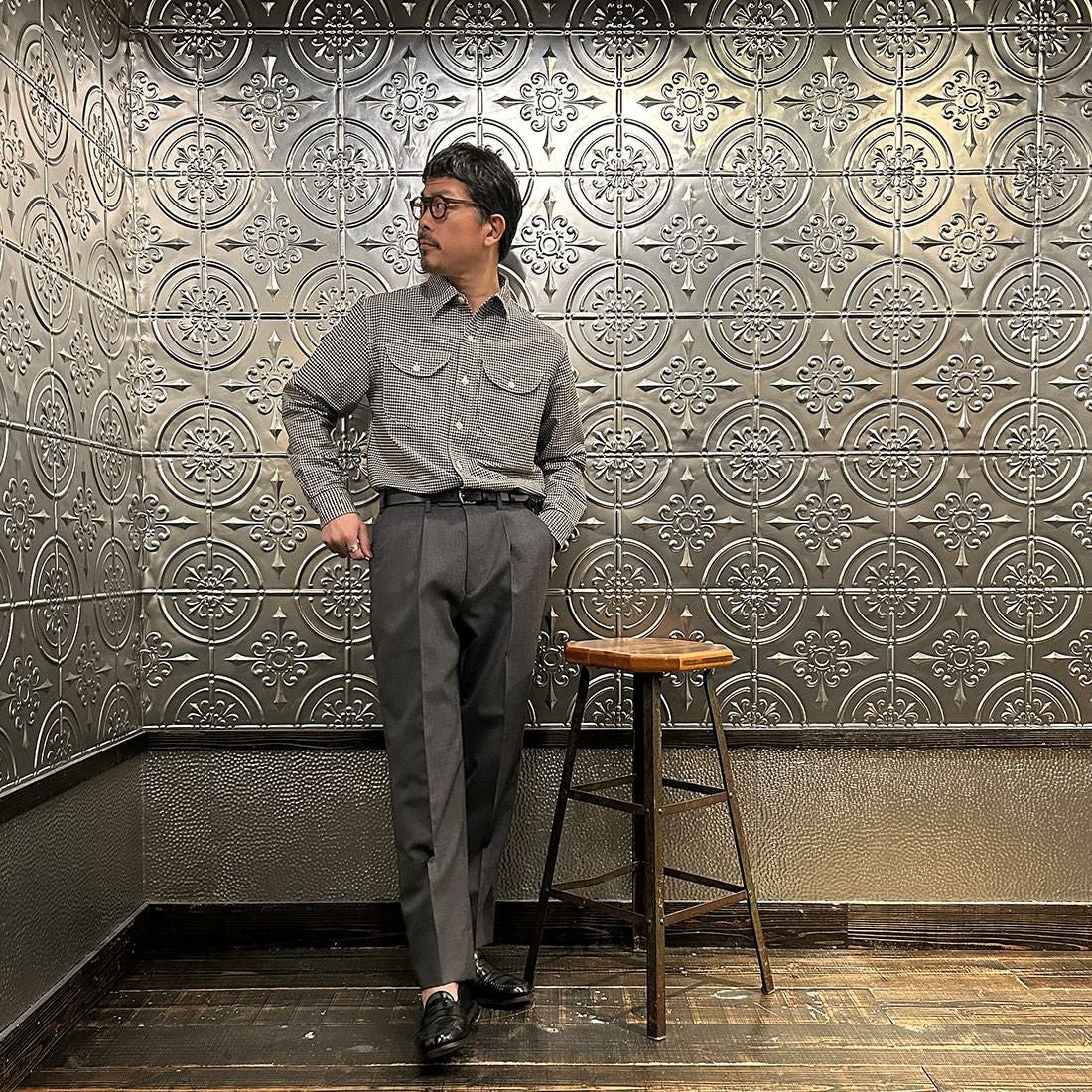 EMPIRE＆SONS Fabric Utility Shirt Mサイズ EMPIRE & SONS (エンパイアアンドサンズ) ユーティリティ ワーク