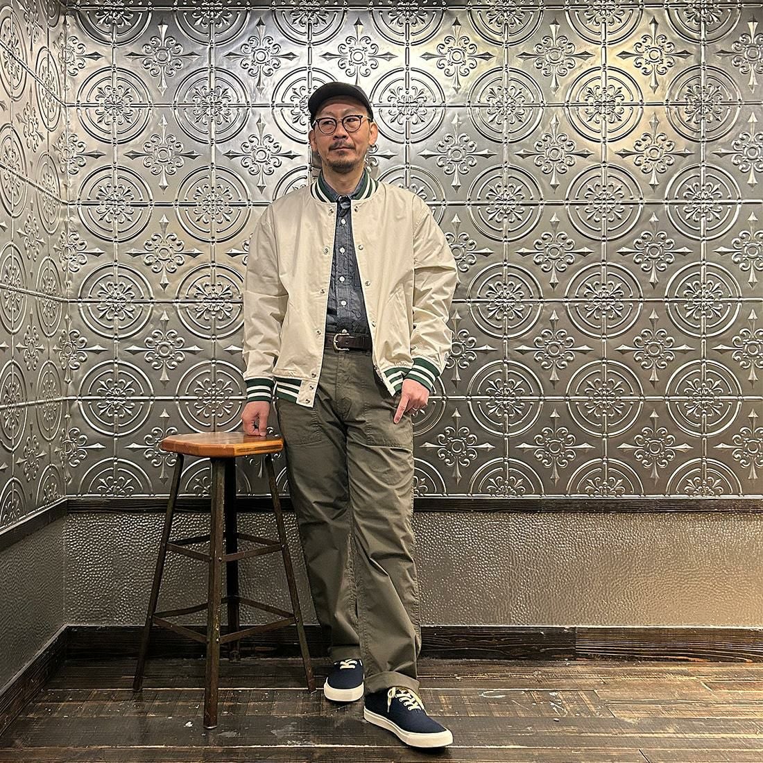 FELCO (フェルコ) スタジャン ポプリン アワードジャケット メンズ 通販