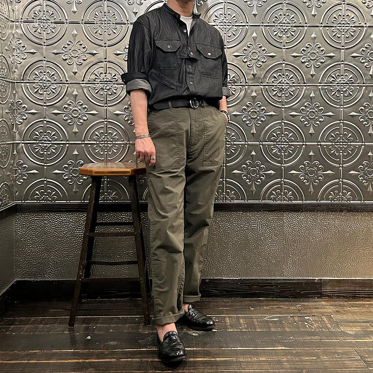 テン 値下げ！ エンジニアドガーメンツ Reversible ENGINEERED GARMENTS (エンジニアドガーメンツ) RV038 BANDED COLLAR