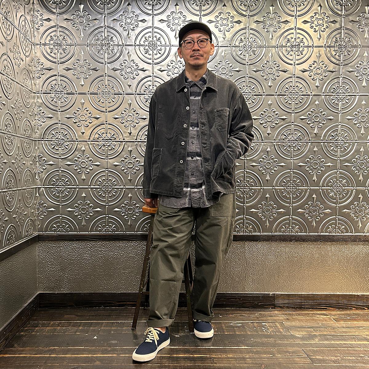 Post Overalls 細畝コーデュロイ・ワークシャツ／ベスト カバーオール POST OVERALLS (ポストオーバーオールズ) POST TRAVAIL 2 WIDEWALE