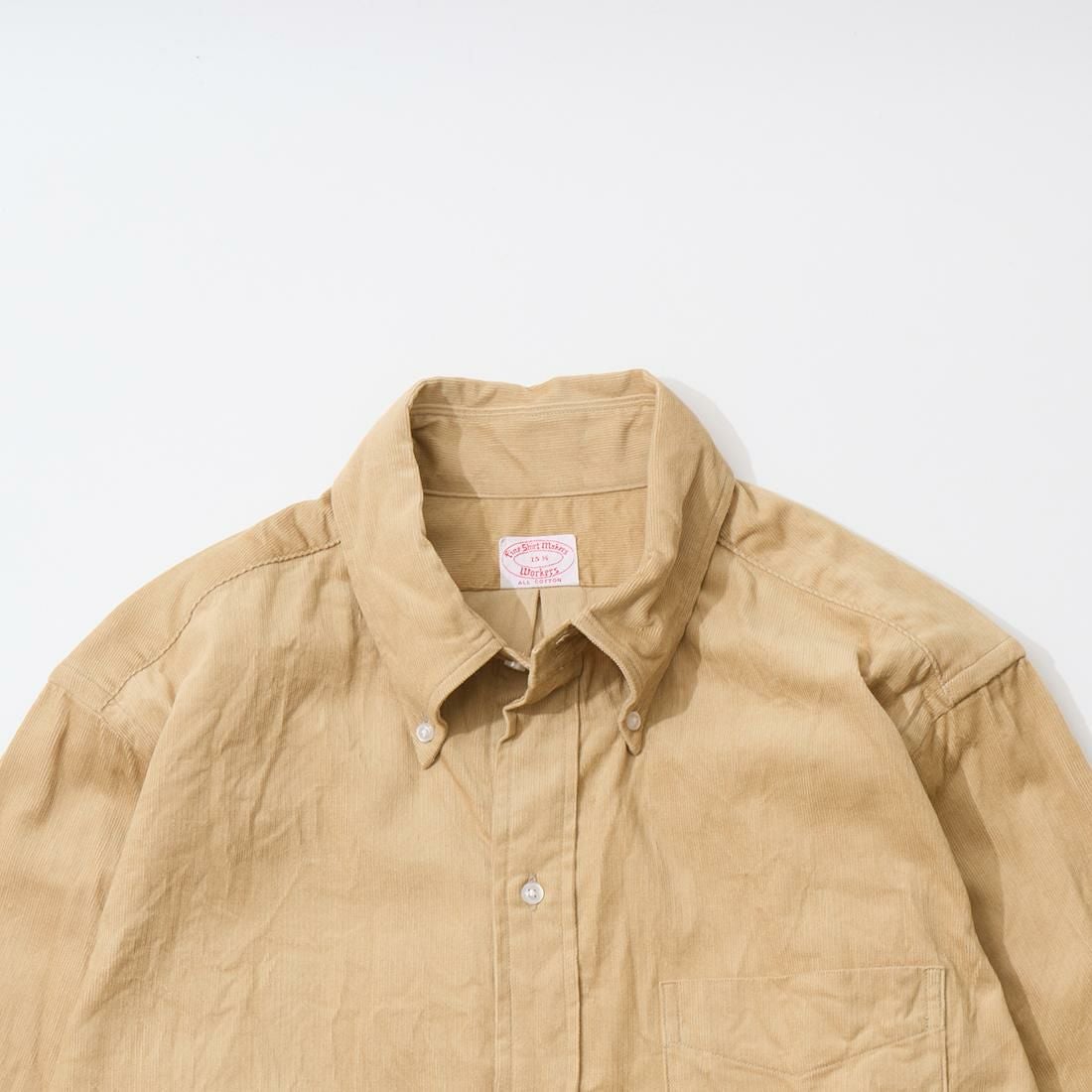 WORKERS (ワーカーズ) 6ボタン ボタンダウンシャツ コーデュロイ 日本