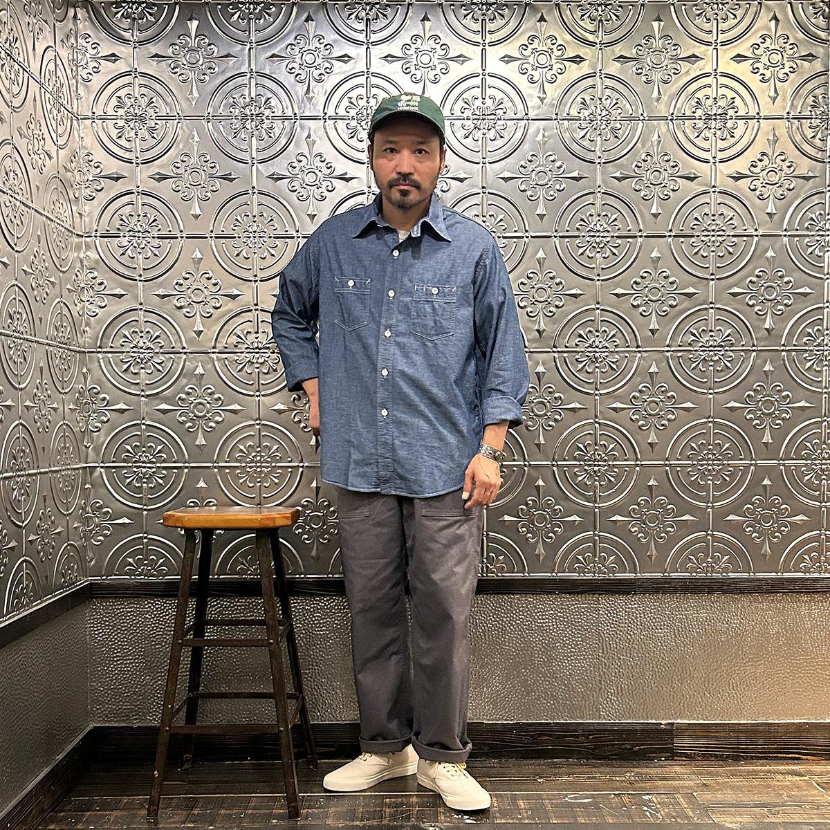 POST OVERALLS (ポストオーバーオールズ) 3217-11 ST.LOUIS CHAMBRAY 通販