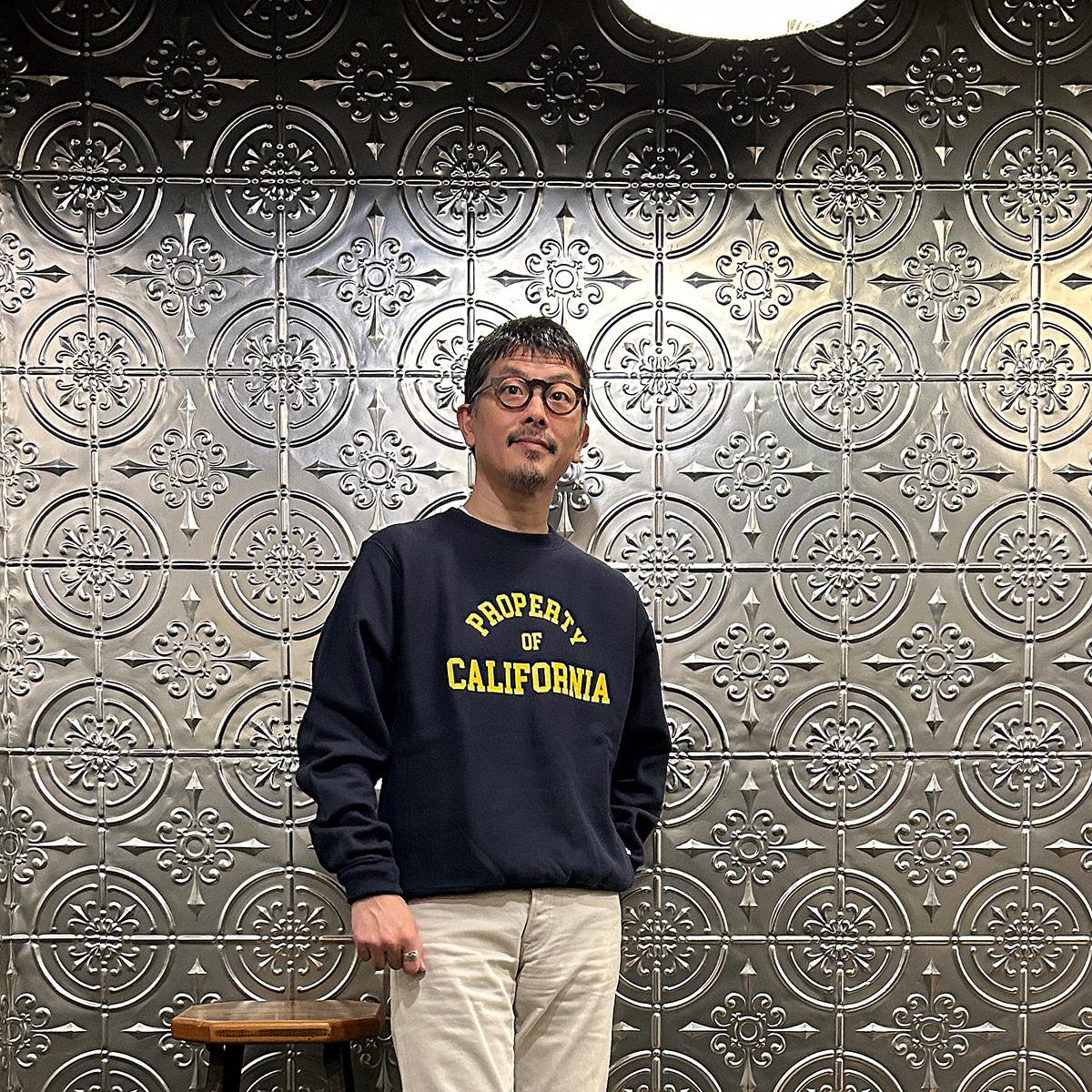 CALIFOLKS (カリフォークス) プリント クルーネック スウェットシャツ