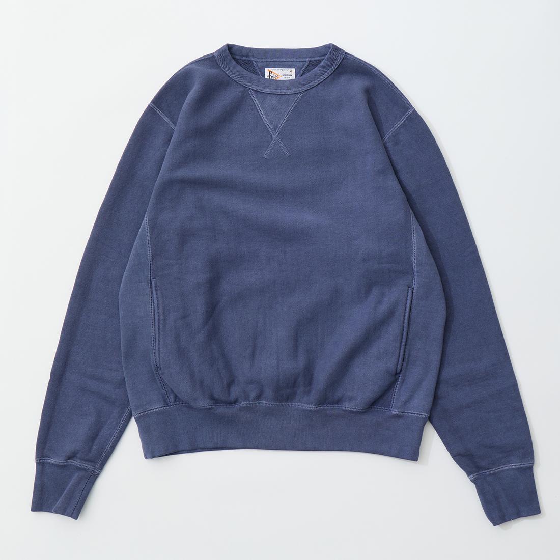 Felco フェルコ エイジング クルーネックスウェット NAVY M FELCO (フェルコ) クラシックフィット 16オンス 裏毛 スウェット