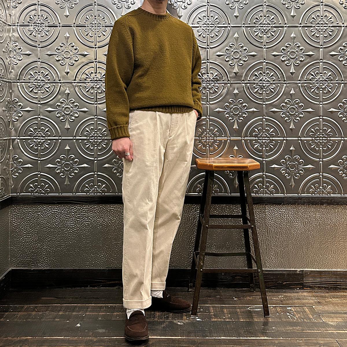 JAMIESON'S (ジャミーソンズ) サドルショルダー クルーネック ニット