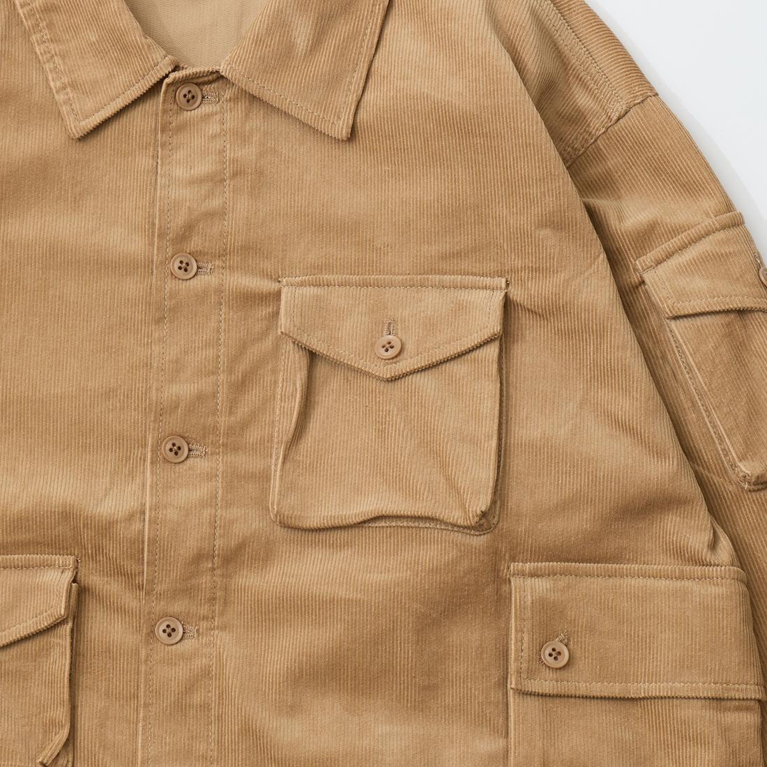 MODMNT Corduroy Utility CPO Shirt モドメント MODMNT (モドメント) M2520-1I016F CORDUROY UTILITY CPO SHIRT